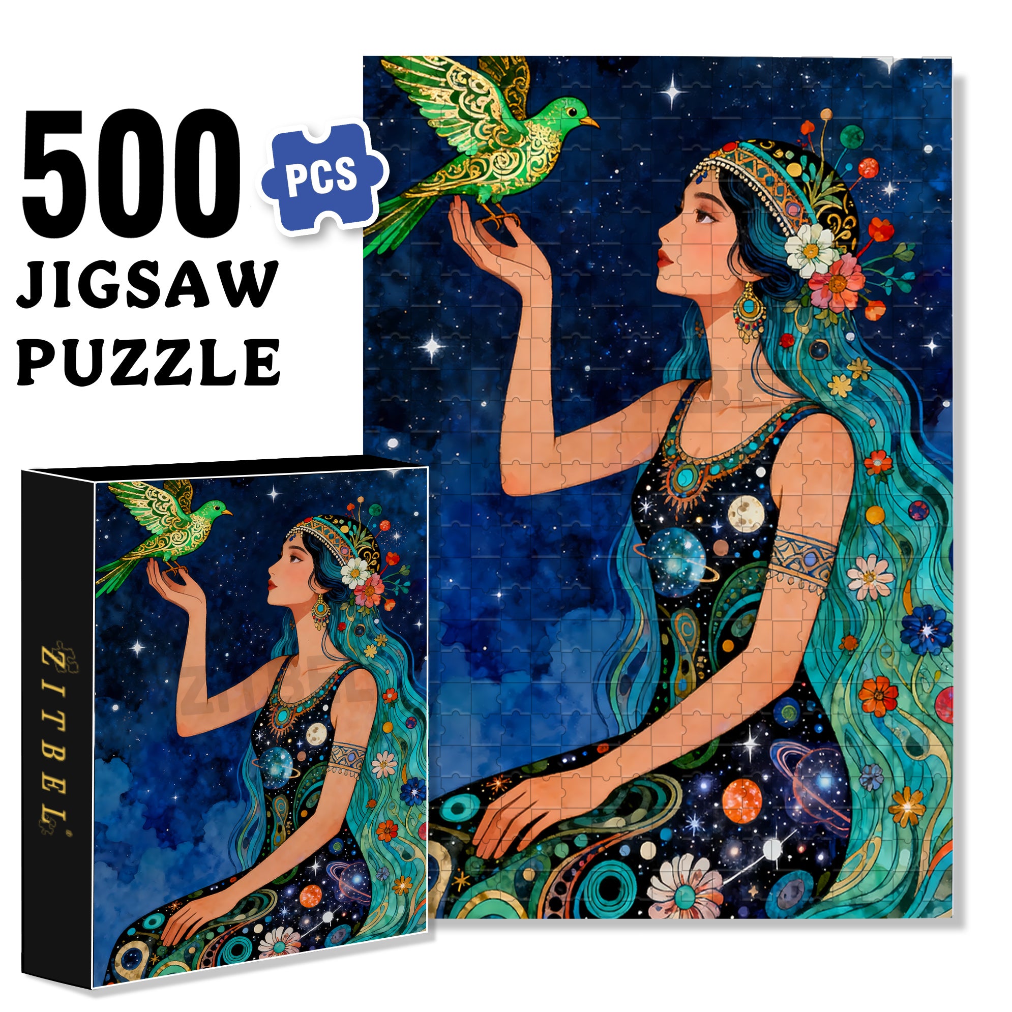 Peace And Freedom 500pcs/1000pcs Jigsaw Puzzle, Scratch-Resistant, Interactive Family Game & Brain-Boosting DIY Decor, Perfect for Halloween, Christmas & New Year Gifts, Family Puzzle Game