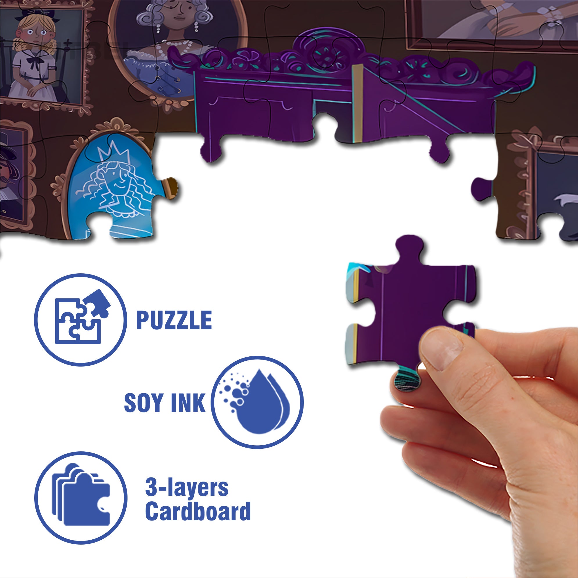 Playing Poker 500pcs/1000pcs Jigsaw Puzzle, Scratch-Resistant, Interactive Family Game & Brain-Boosting DIY Decor, Perfect for Halloween, Christmas & New Year Gifts, Family Puzzle Game