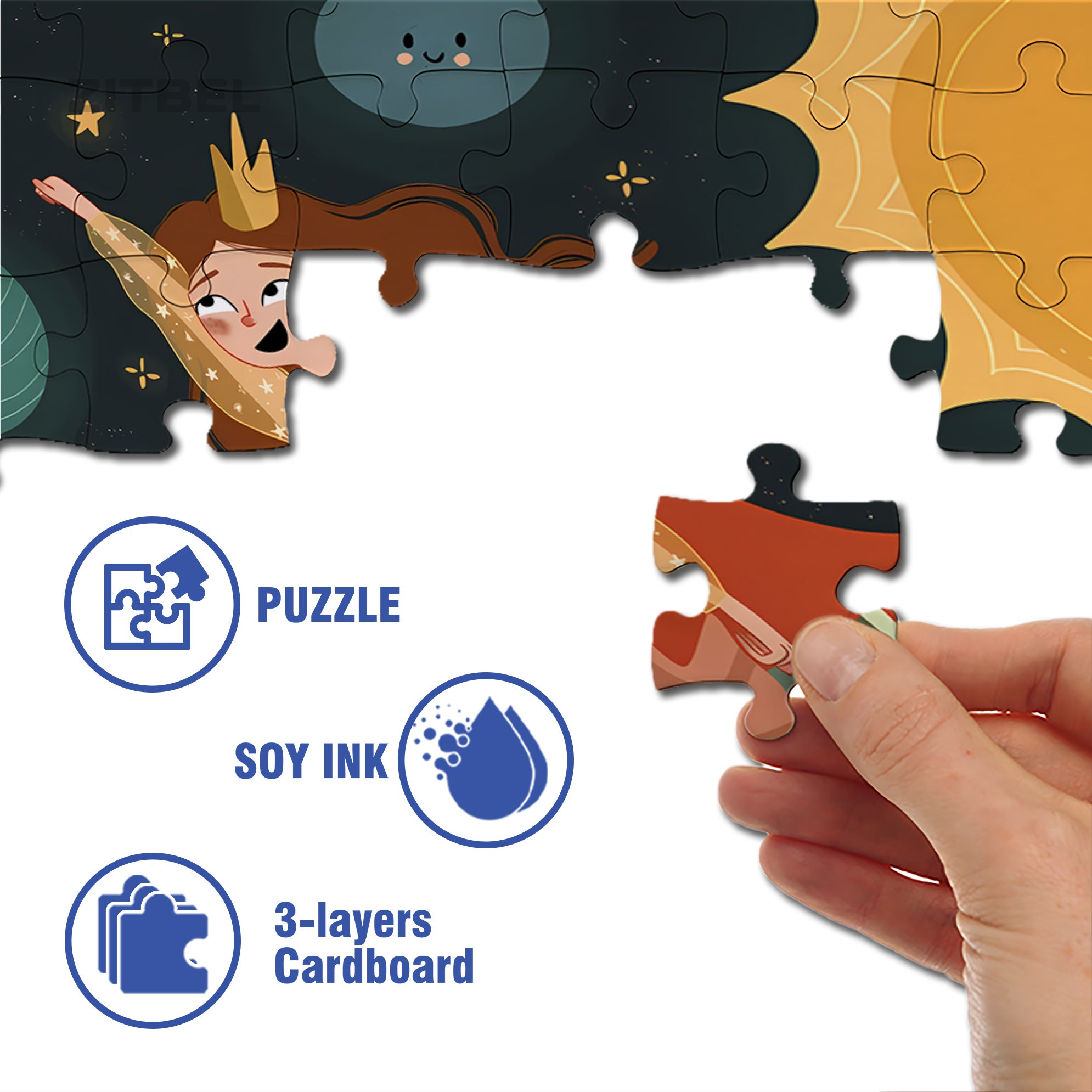 Soaring Into The Sky 500pcs/1000pcs Jigsaw Puzzle, Scratch-Resistant, Interactive Family Game & Brain-Boosting DIY Decor, Perfect for Halloween, Christmas & New Year Gifts, Family Puzzle Game