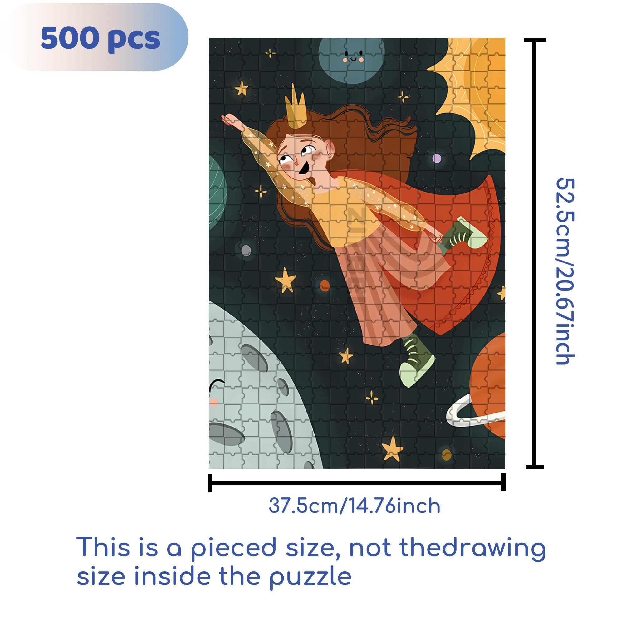 Soaring Into The Sky 500pcs/1000pcs Jigsaw Puzzle, Scratch-Resistant, Interactive Family Game & Brain-Boosting DIY Decor, Perfect for Halloween, Christmas & New Year Gifts, Family Puzzle Game