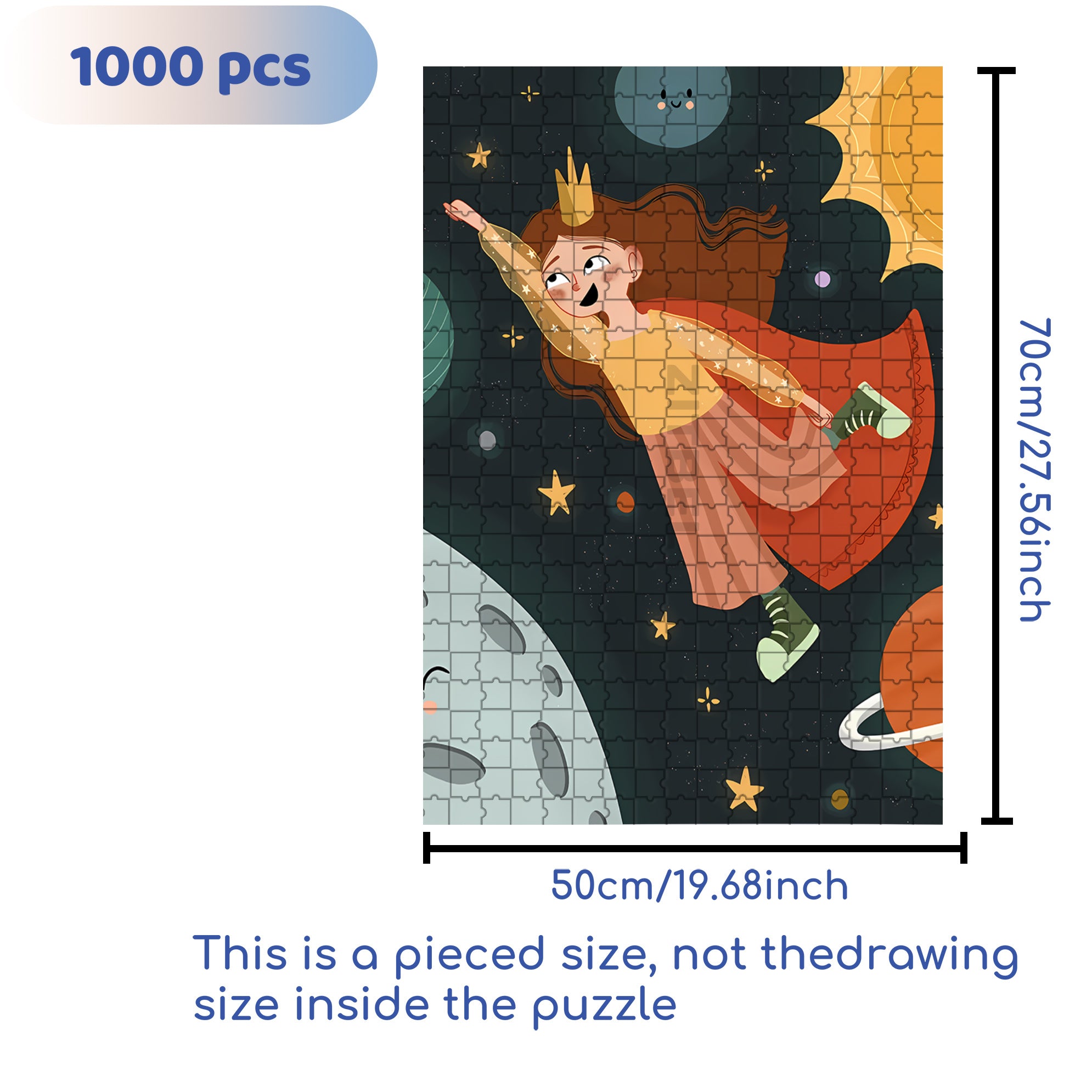 Soaring Into The Sky 500pcs/1000pcs Jigsaw Puzzle, Scratch-Resistant, Interactive Family Game & Brain-Boosting DIY Decor, Perfect for Halloween, Christmas & New Year Gifts, Family Puzzle Game