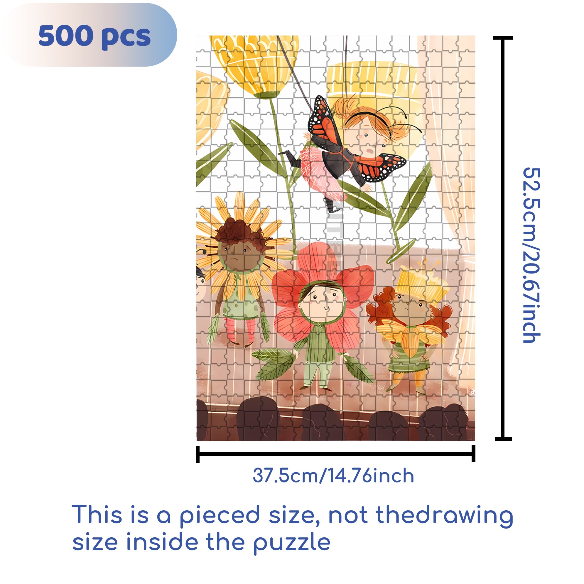 Stage Play 500pcs/1000pcs Jigsaw Puzzle, Scratch-Resistant, Interactive Family Game & Brain-Boosting DIY Decor, Perfect for Halloween, Christmas & New Year Gifts, Family Puzzle Game