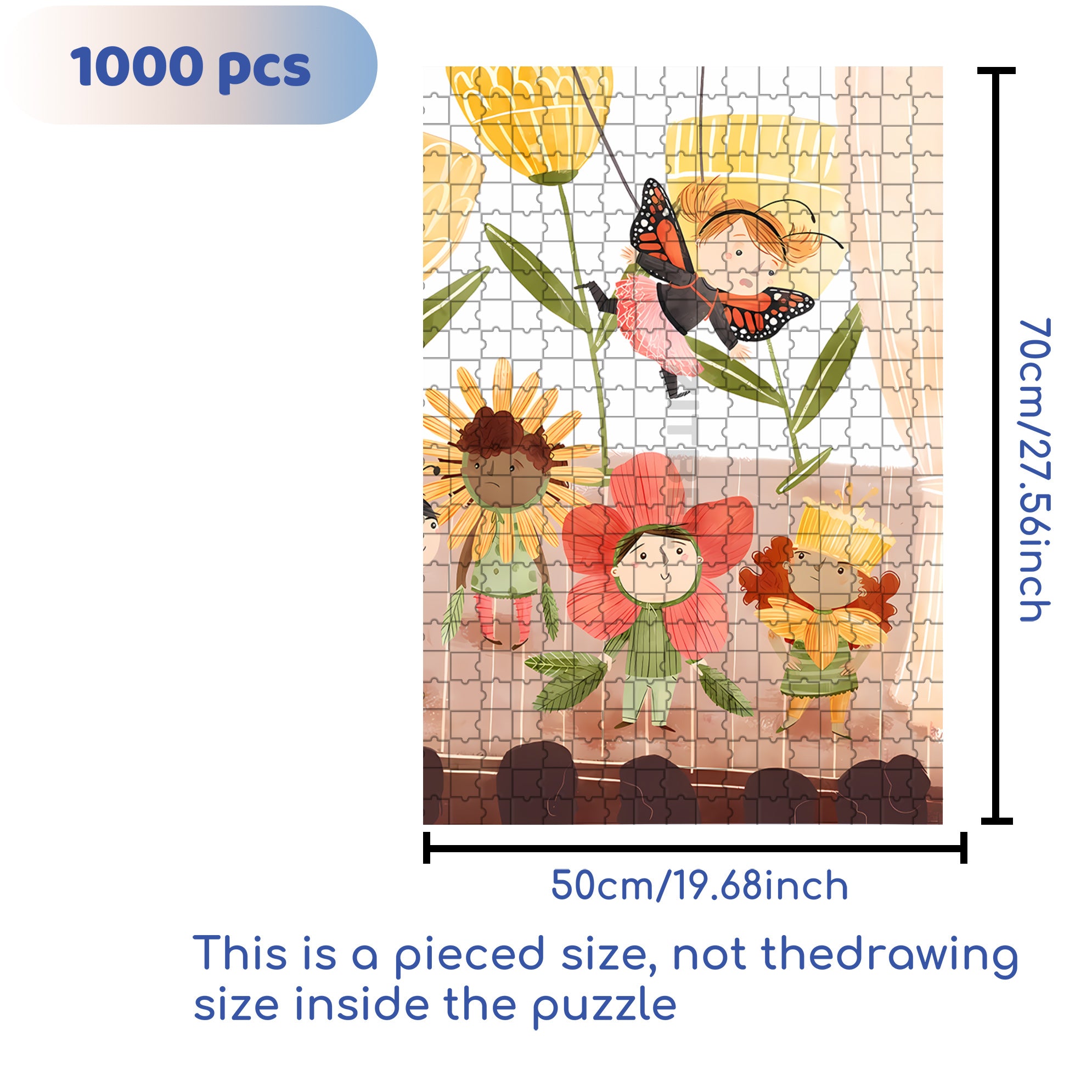 Stage Play 500pcs/1000pcs Jigsaw Puzzle, Scratch-Resistant, Interactive Family Game & Brain-Boosting DIY Decor, Perfect for Halloween, Christmas & New Year Gifts, Family Puzzle Game