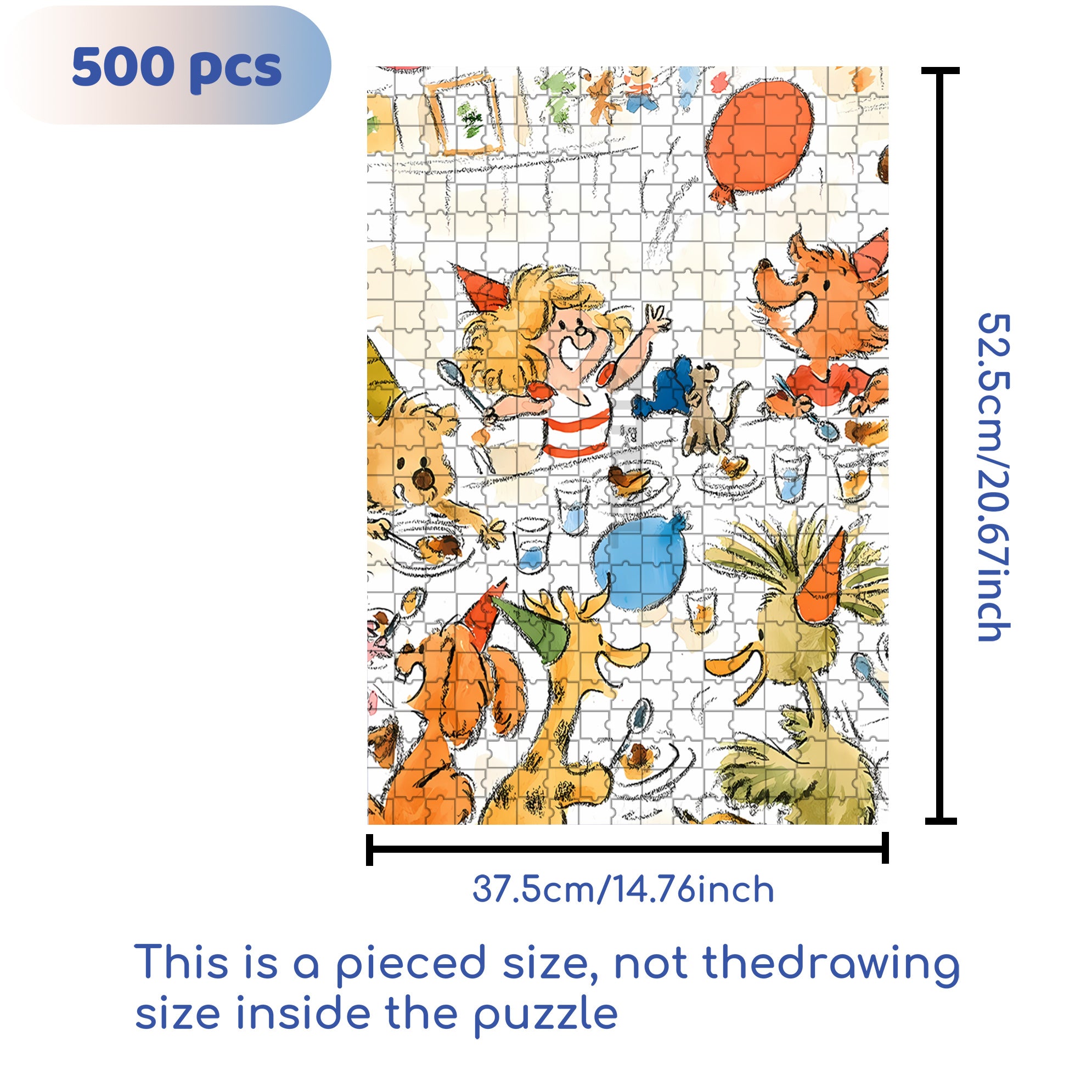 Stephen's Party 500pcs/1000pcs Jigsaw Puzzle, Scratch-Resistant, Interactive Family Game & Brain-Boosting DIY Decor, Perfect for Halloween, Christmas & New Year Gifts, Family Puzzle Game