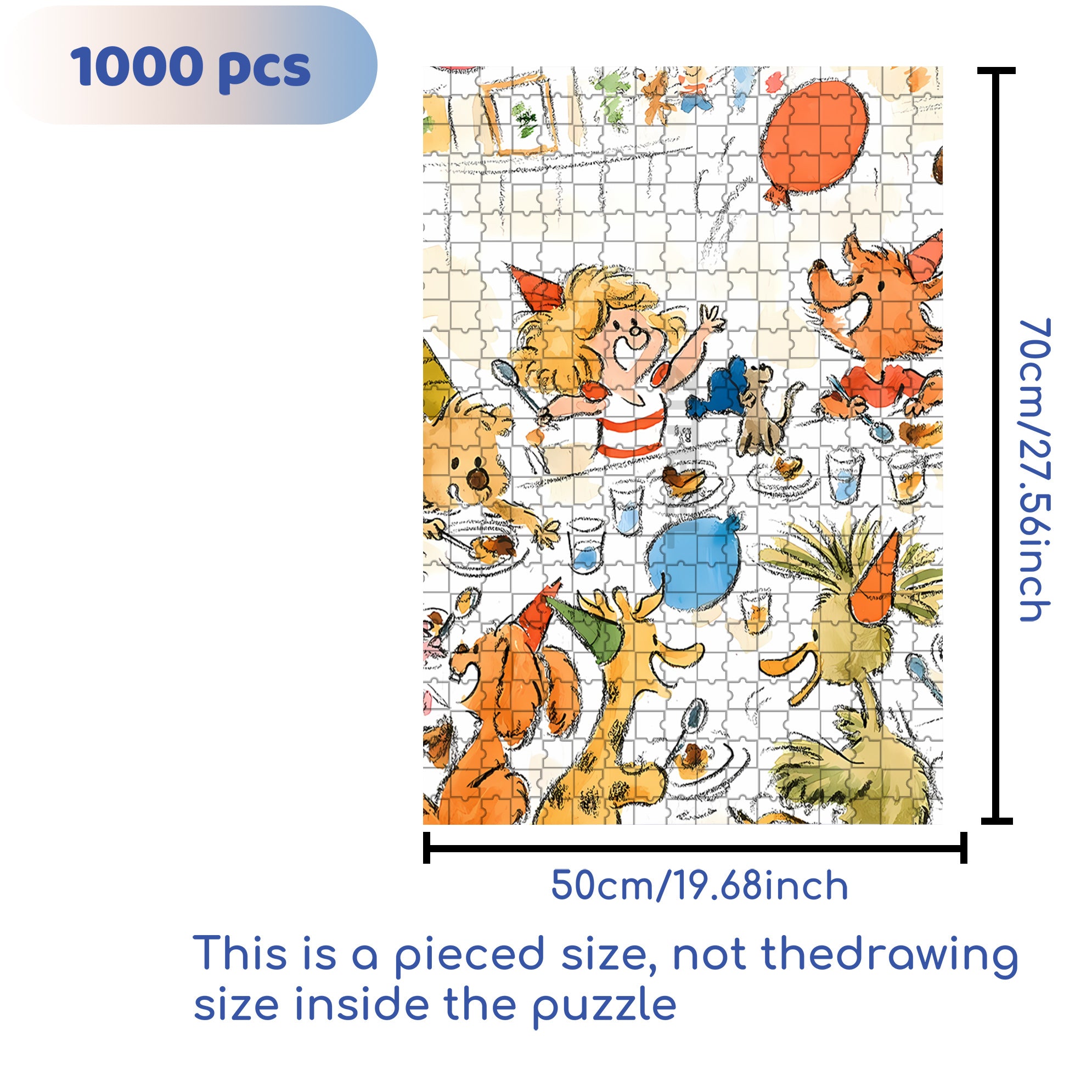 Stephen's Party 500pcs/1000pcs Jigsaw Puzzle, Scratch-Resistant, Interactive Family Game & Brain-Boosting DIY Decor, Perfect for Halloween, Christmas & New Year Gifts, Family Puzzle Game