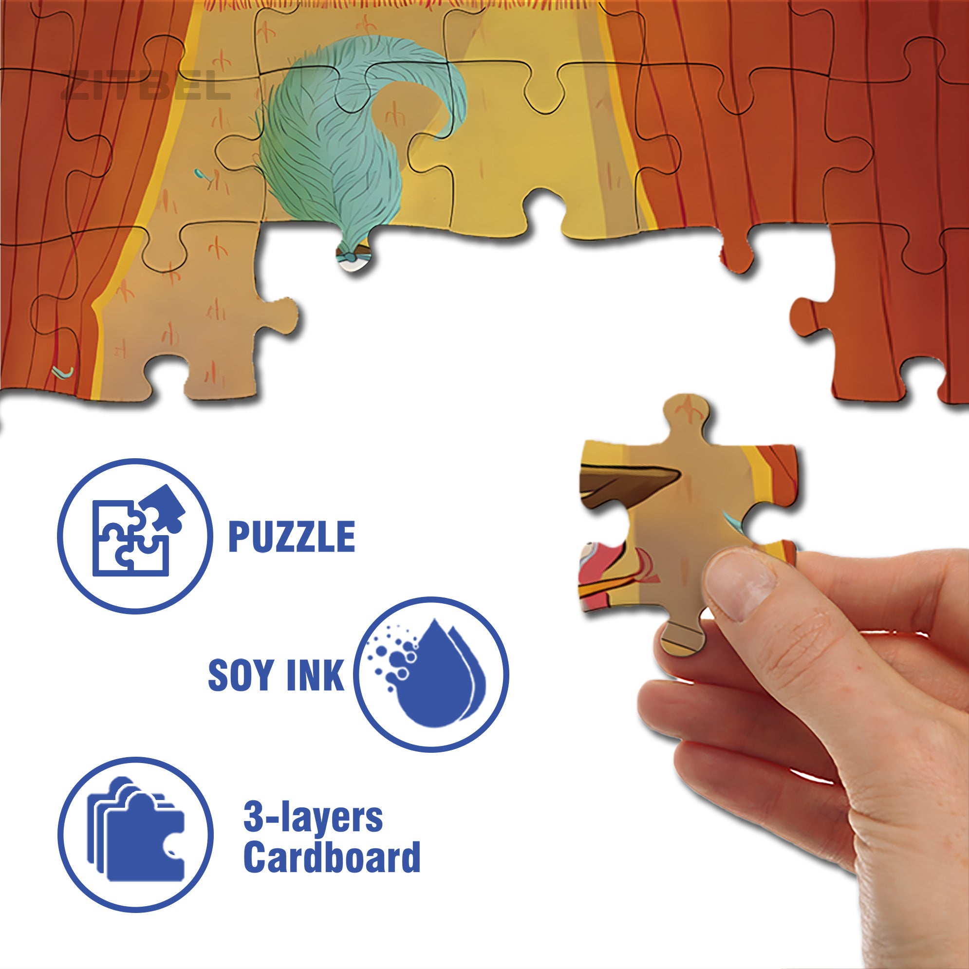 Toucancan 500pcs/1000pcs Jigsaw Puzzle, Scratch-Resistant, Interactive Family Game & Brain-Boosting DIY Decor, Perfect for Halloween, Christmas & New Year Gifts, Family Puzzle Game
