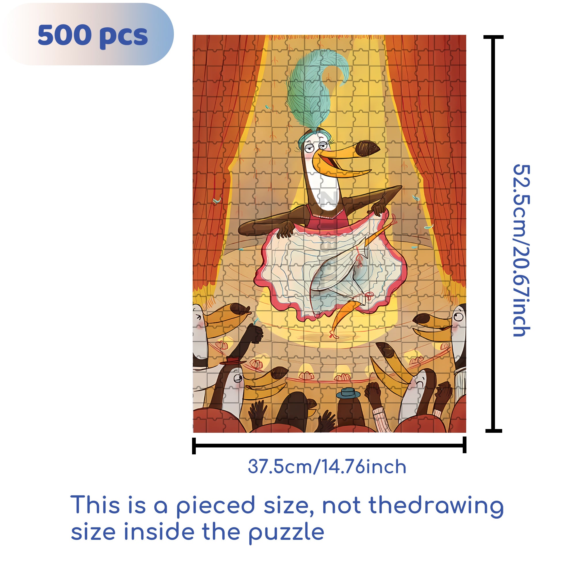 Toucancan 500pcs/1000pcs Jigsaw Puzzle, Scratch-Resistant, Interactive Family Game & Brain-Boosting DIY Decor, Perfect for Halloween, Christmas & New Year Gifts, Family Puzzle Game
