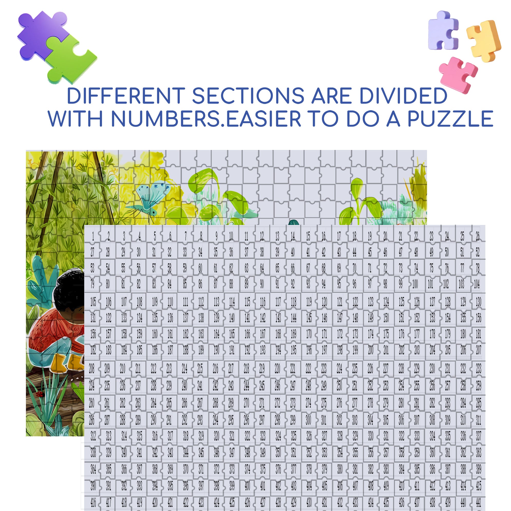 Vegetable Farm 500pcs/1000pcs Jigsaw Puzzle, Scratch-Resistant, Interactive Family Game & Brain-Boosting DIY Decor, Perfect for Halloween, Christmas & New Year Gifts, Family Puzzle Game