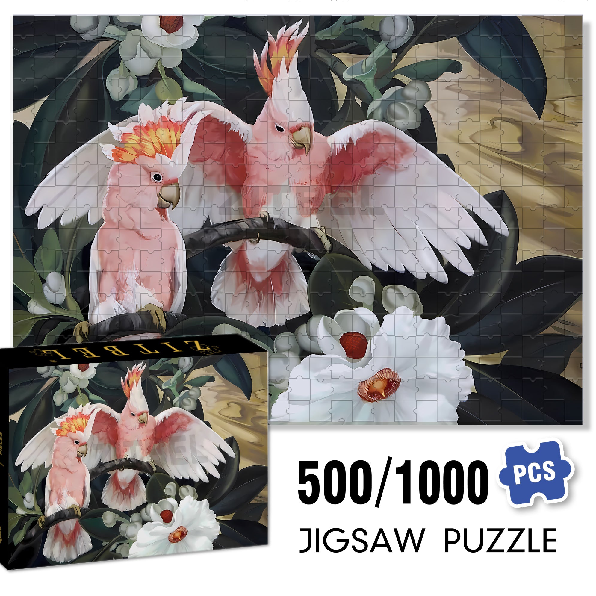 Vibrant 500pcs/1000pcs Jigsaw Puzzle, Scratch-Resistant, Interactive Family Game & Brain-Boosting DIY Decor, Perfect for Halloween, Christmas & New Year Gifts, Family Puzzle Game