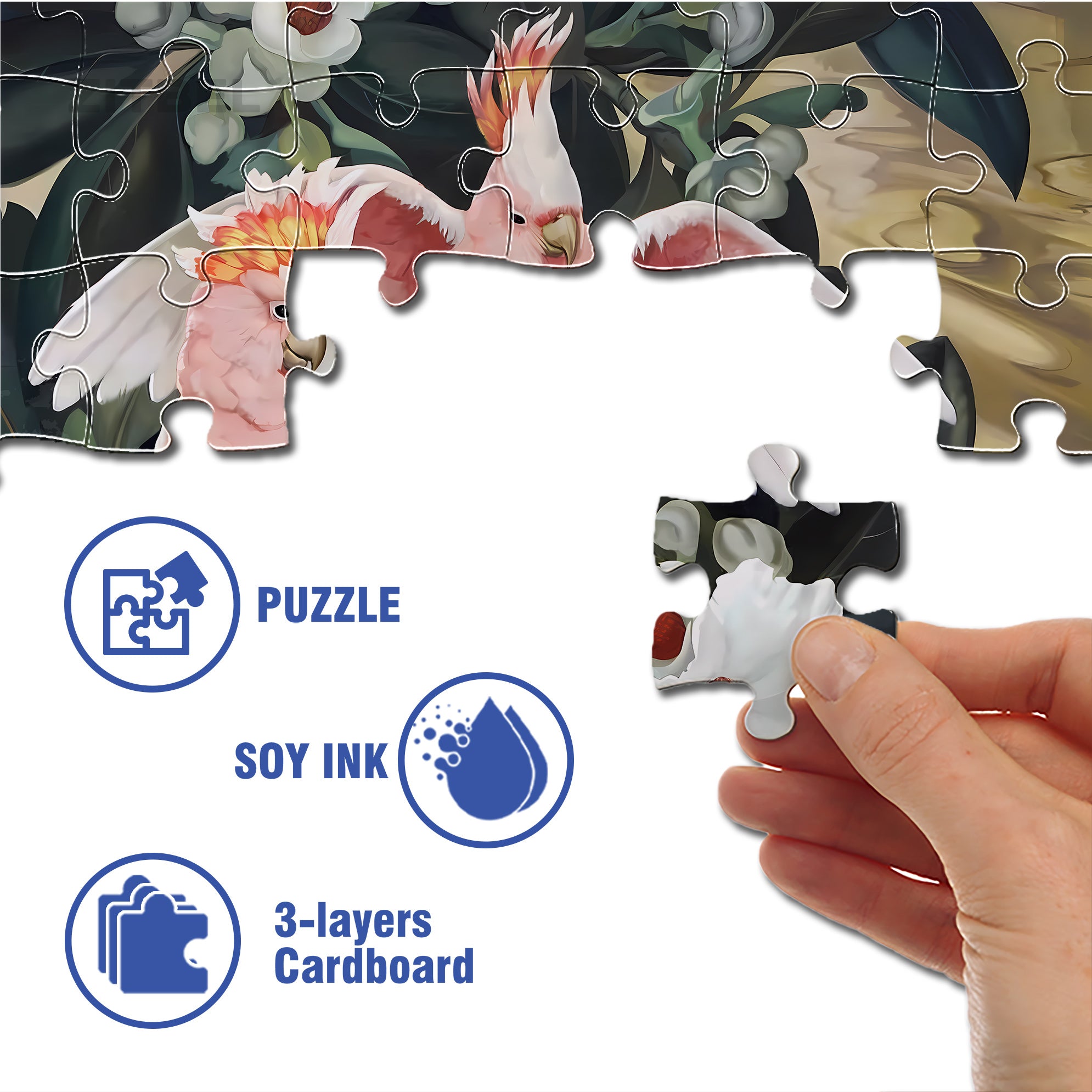 Vibrant 500pcs/1000pcs Jigsaw Puzzle, Scratch-Resistant, Interactive Family Game & Brain-Boosting DIY Decor, Perfect for Halloween, Christmas & New Year Gifts, Family Puzzle Game