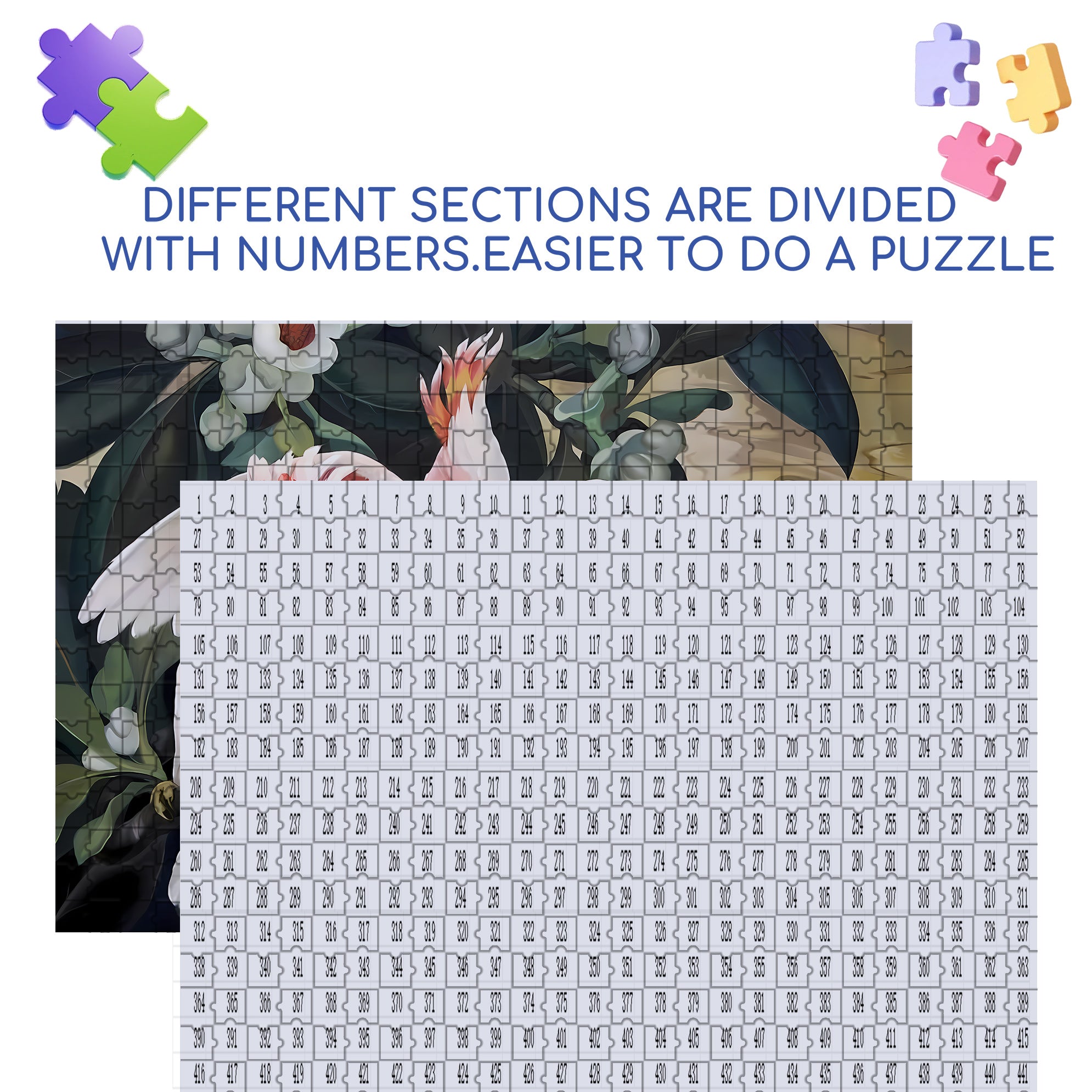 Vibrant 500pcs/1000pcs Jigsaw Puzzle, Scratch-Resistant, Interactive Family Game & Brain-Boosting DIY Decor, Perfect for Halloween, Christmas & New Year Gifts, Family Puzzle Game
