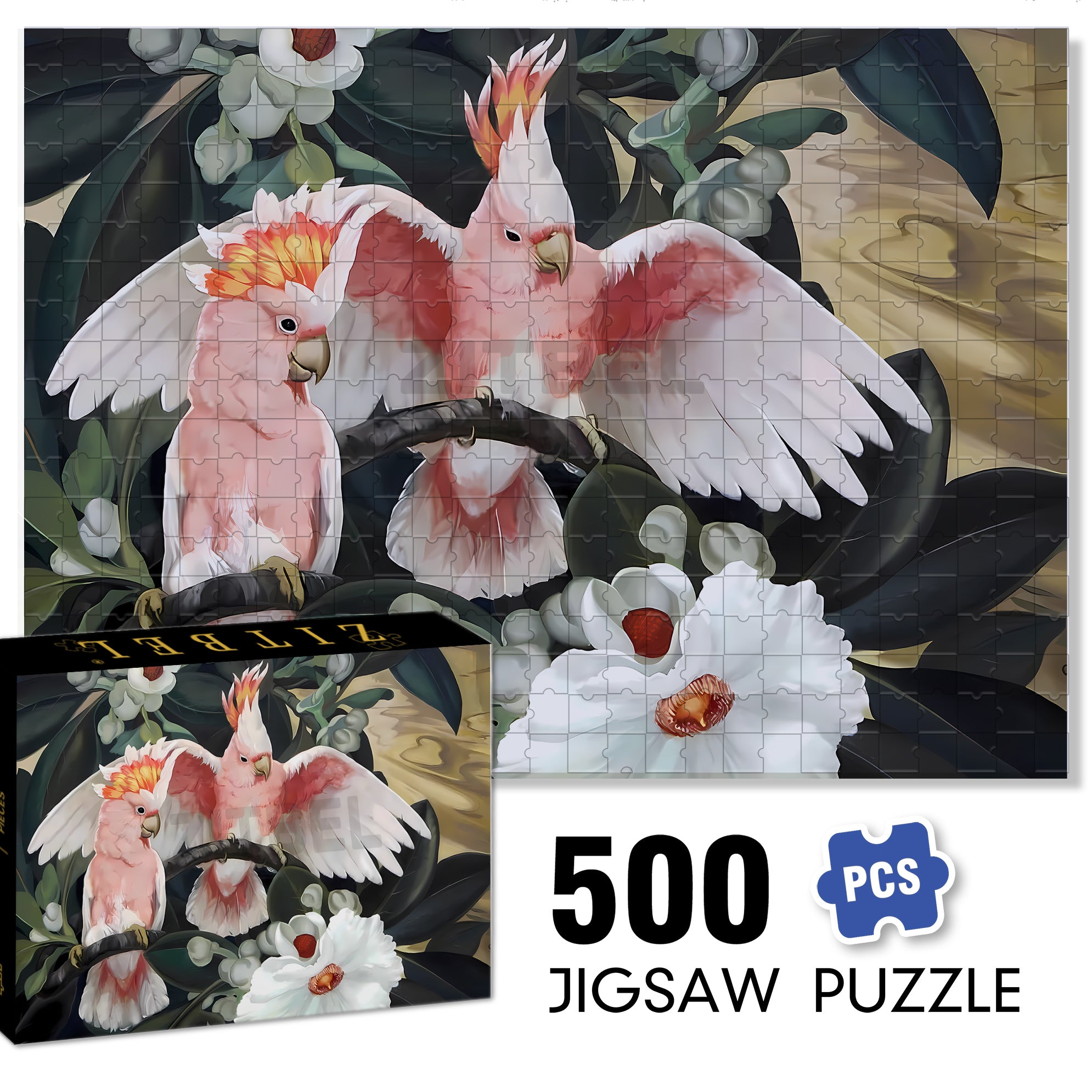 Vibrant 500pcs/1000pcs Jigsaw Puzzle, Scratch-Resistant, Interactive Family Game & Brain-Boosting DIY Decor, Perfect for Halloween, Christmas & New Year Gifts, Family Puzzle Game