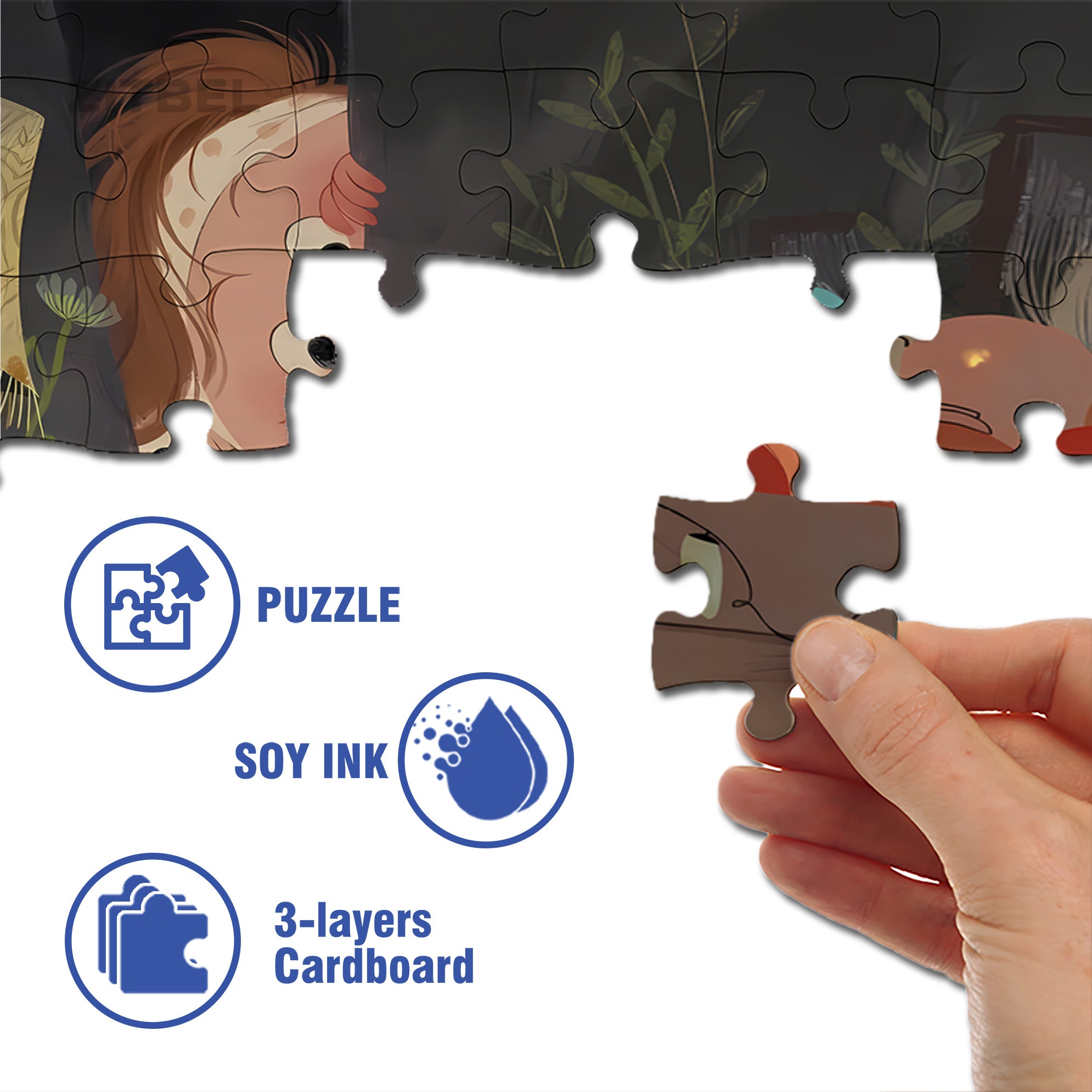 Voyeur 500pcs/1000pcs Jigsaw Puzzle, Scratch-Resistant, Interactive Family Game & Brain-Boosting DIY Decor, Perfect for Halloween, Christmas & New Year Gifts, Family Puzzle Game