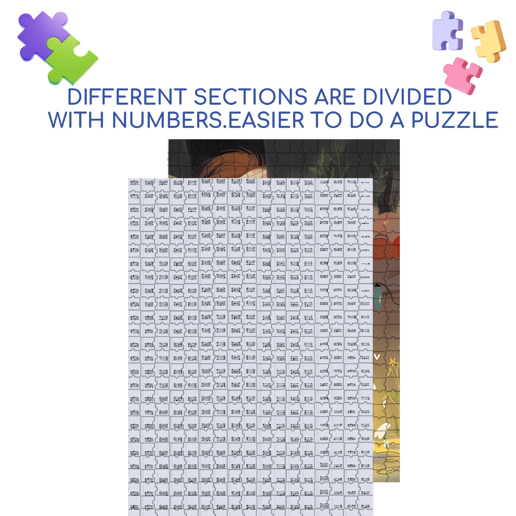 Voyeur 500pcs/1000pcs Jigsaw Puzzle, Scratch-Resistant, Interactive Family Game & Brain-Boosting DIY Decor, Perfect for Halloween, Christmas & New Year Gifts, Family Puzzle Game