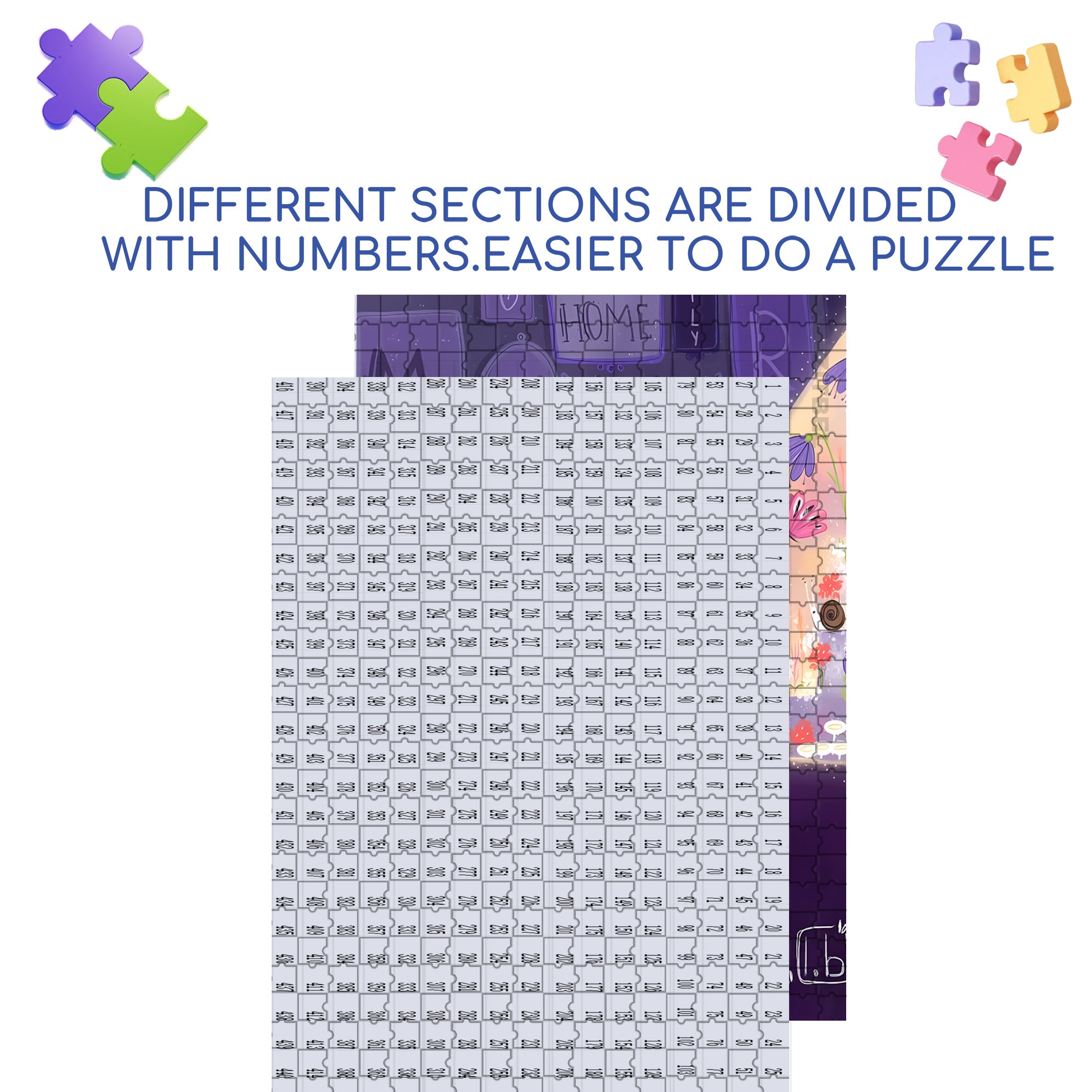 A Beam Of Light 500pcs/1000pcs Jigsaw Puzzle, Scratch-Resistant, Interactive Family Game & Brain-Boosting DIY Decor, Perfect for Halloween, Christmas & New Year Gifts, Family Puzzle Game