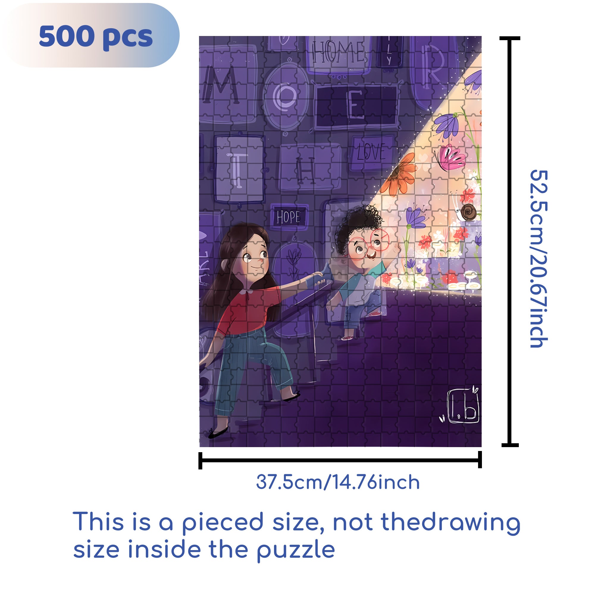 A Beam Of Light 500pcs/1000pcs Jigsaw Puzzle, Scratch-Resistant, Interactive Family Game & Brain-Boosting DIY Decor, Perfect for Halloween, Christmas & New Year Gifts, Family Puzzle Game