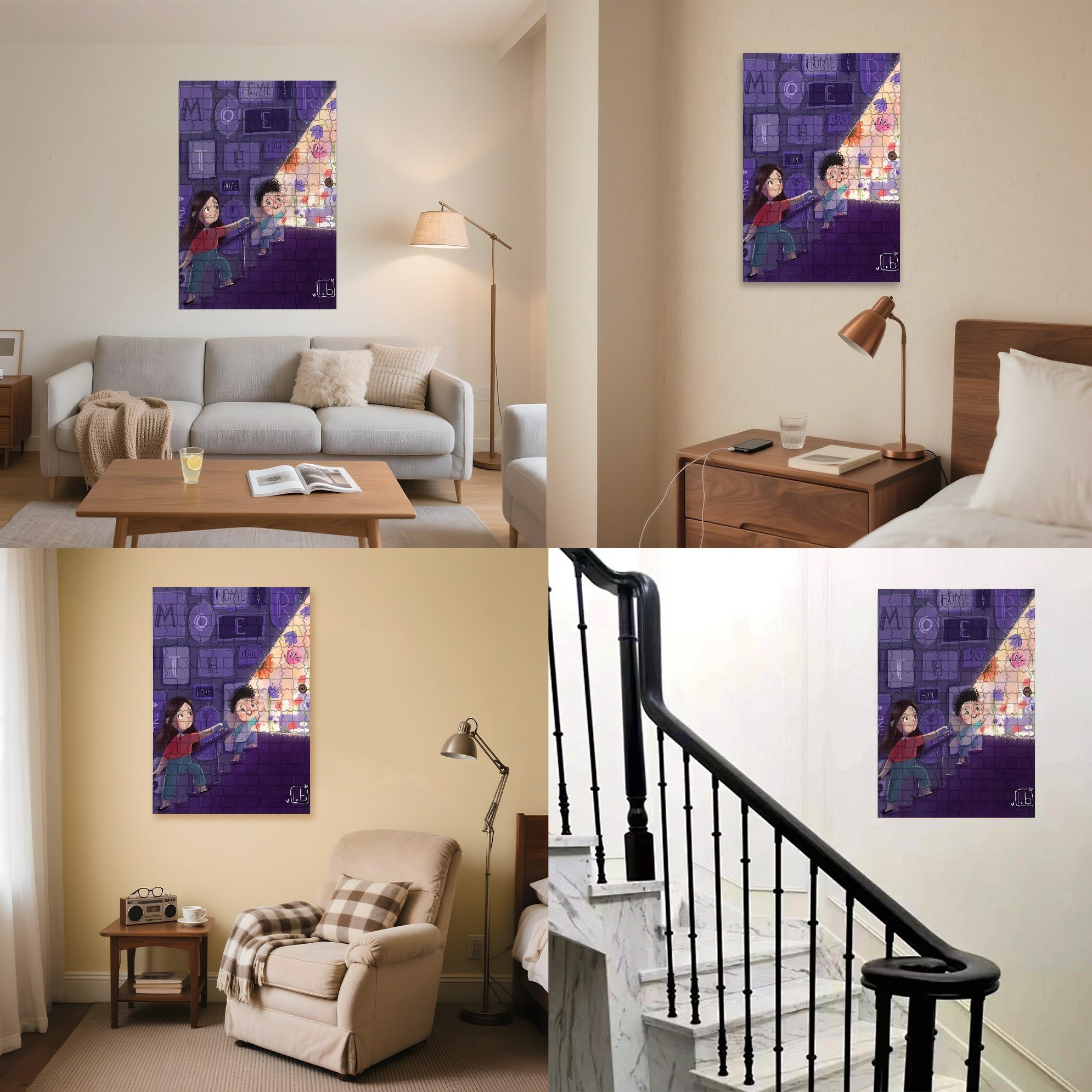 A Beam Of Light 500pcs/1000pcs Jigsaw Puzzle, Scratch-Resistant, Interactive Family Game & Brain-Boosting DIY Decor, Perfect for Halloween, Christmas & New Year Gifts, Family Puzzle Game