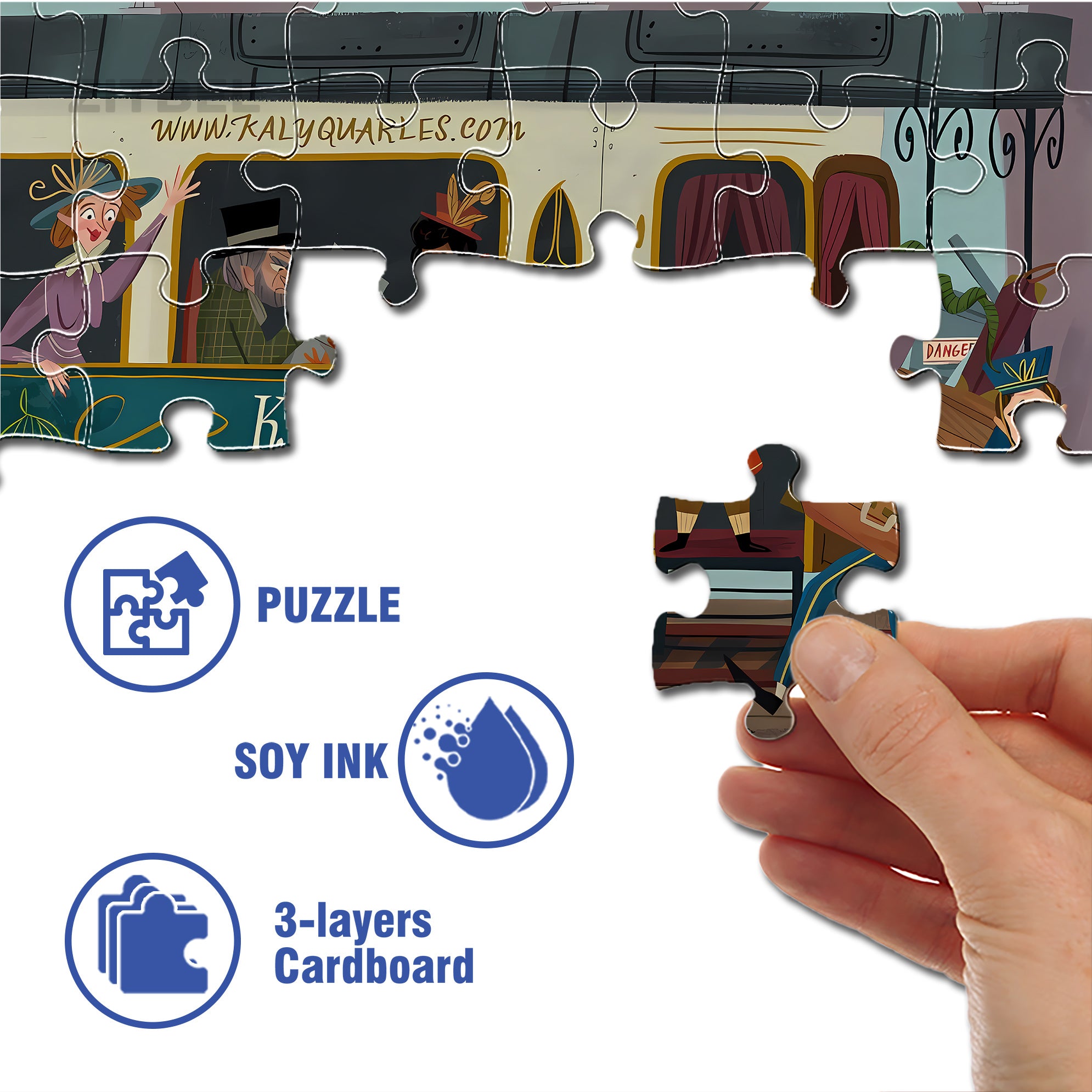 Angry 500pcs/1000pcs Jigsaw Puzzle, Scratch-Resistant, Interactive Family Game & Brain-Boosting DIY Decor, Perfect for Halloween, Christmas & New Year Gifts, Family Puzzle Game