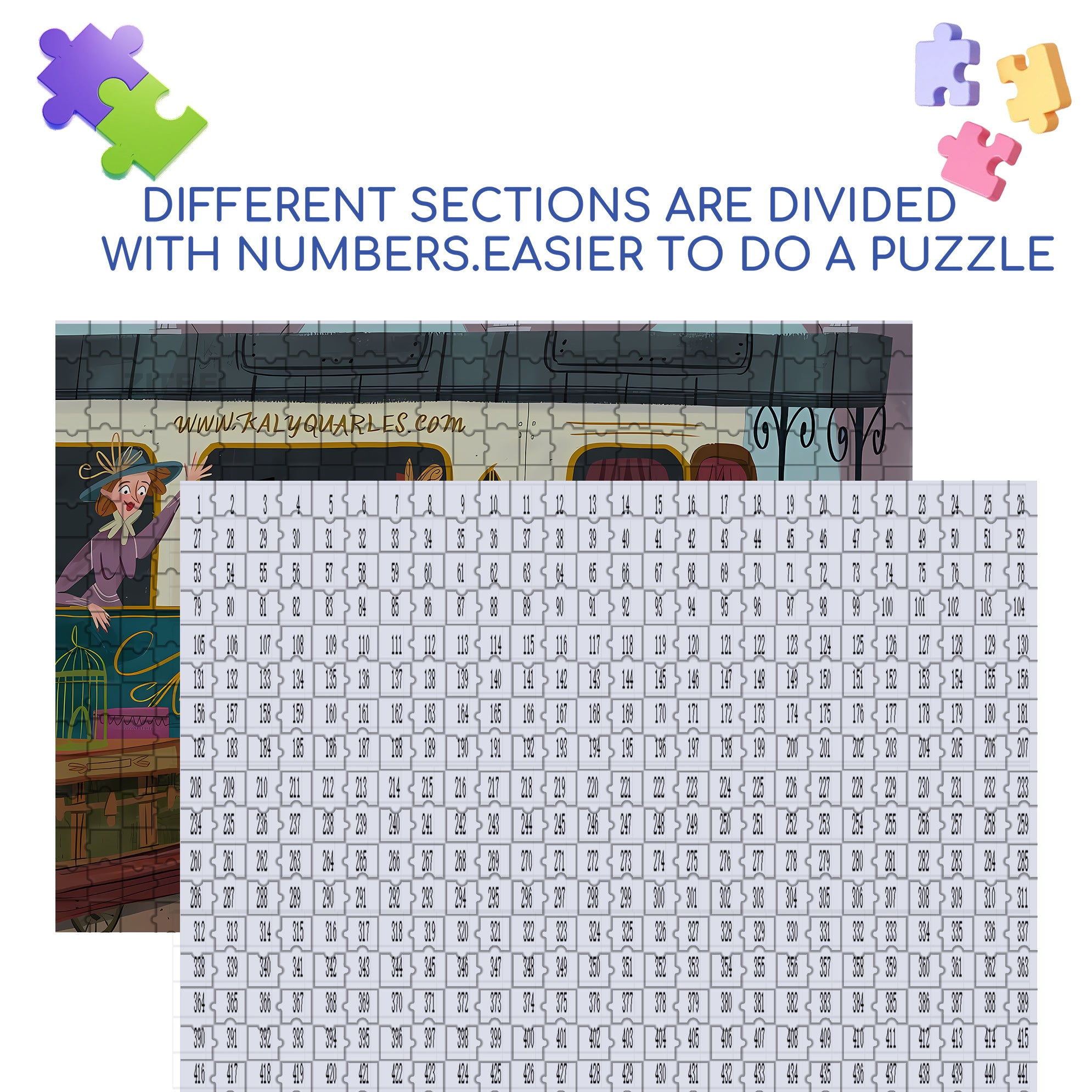 Angry 500pcs/1000pcs Jigsaw Puzzle, Scratch-Resistant, Interactive Family Game & Brain-Boosting DIY Decor, Perfect for Halloween, Christmas & New Year Gifts, Family Puzzle Game