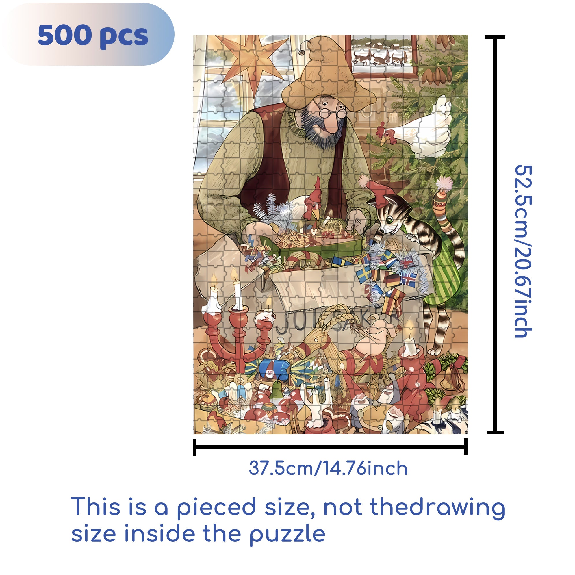 Annual 500pcs/1000pcs Jigsaw Puzzle, Scratch-Resistant, Interactive Family Game & Brain-Boosting DIY Decor, Perfect for Halloween, Christmas & New Year Gifts, Family Puzzle Game