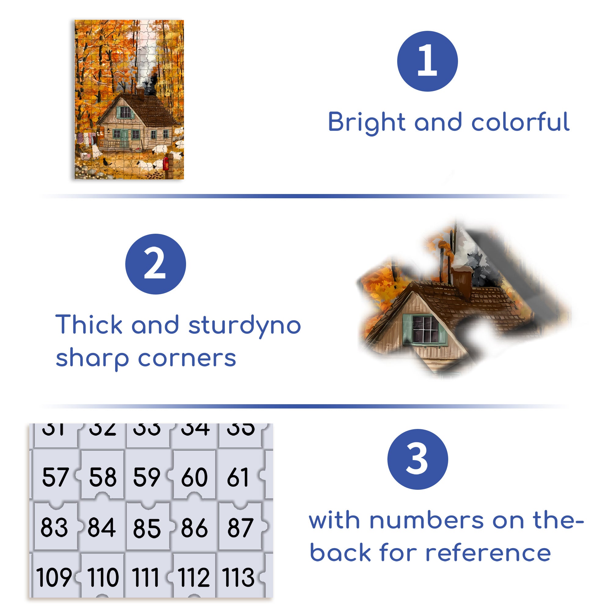 Autumn Wind Blows 500pcs/1000pcs Jigsaw Puzzle, Scratch-Resistant, Interactive Family Game & Brain-Boosting DIY Decor, Perfect for Halloween, Christmas & New Year Gifts, Family Puzzle Game