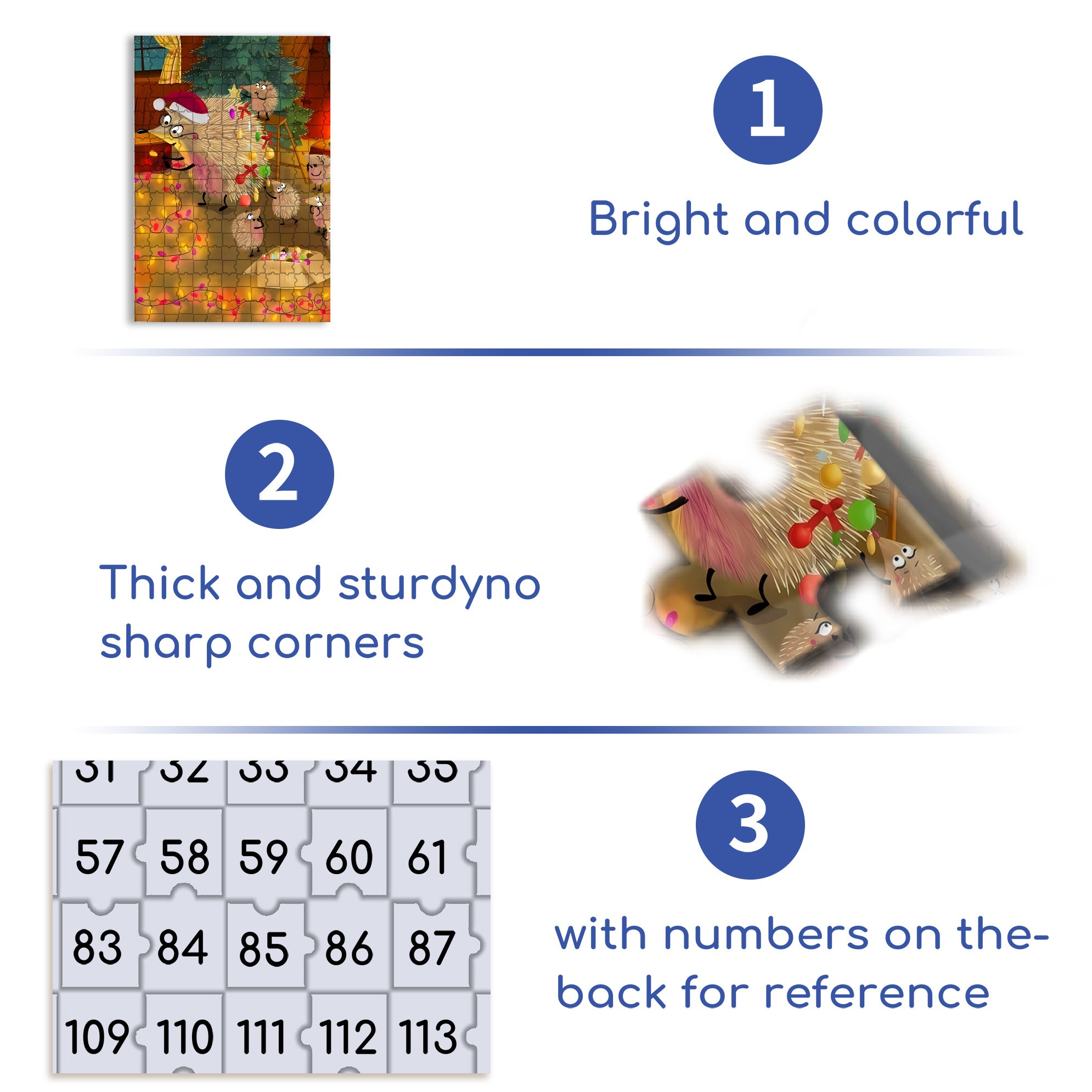 Christmas Lights 500pcs/1000pcs Jigsaw Puzzle, Scratch-Resistant, Interactive Family Game & Brain-Boosting DIY Decor, Perfect for Halloween, Christmas & New Year Gifts, Family Puzzle Game