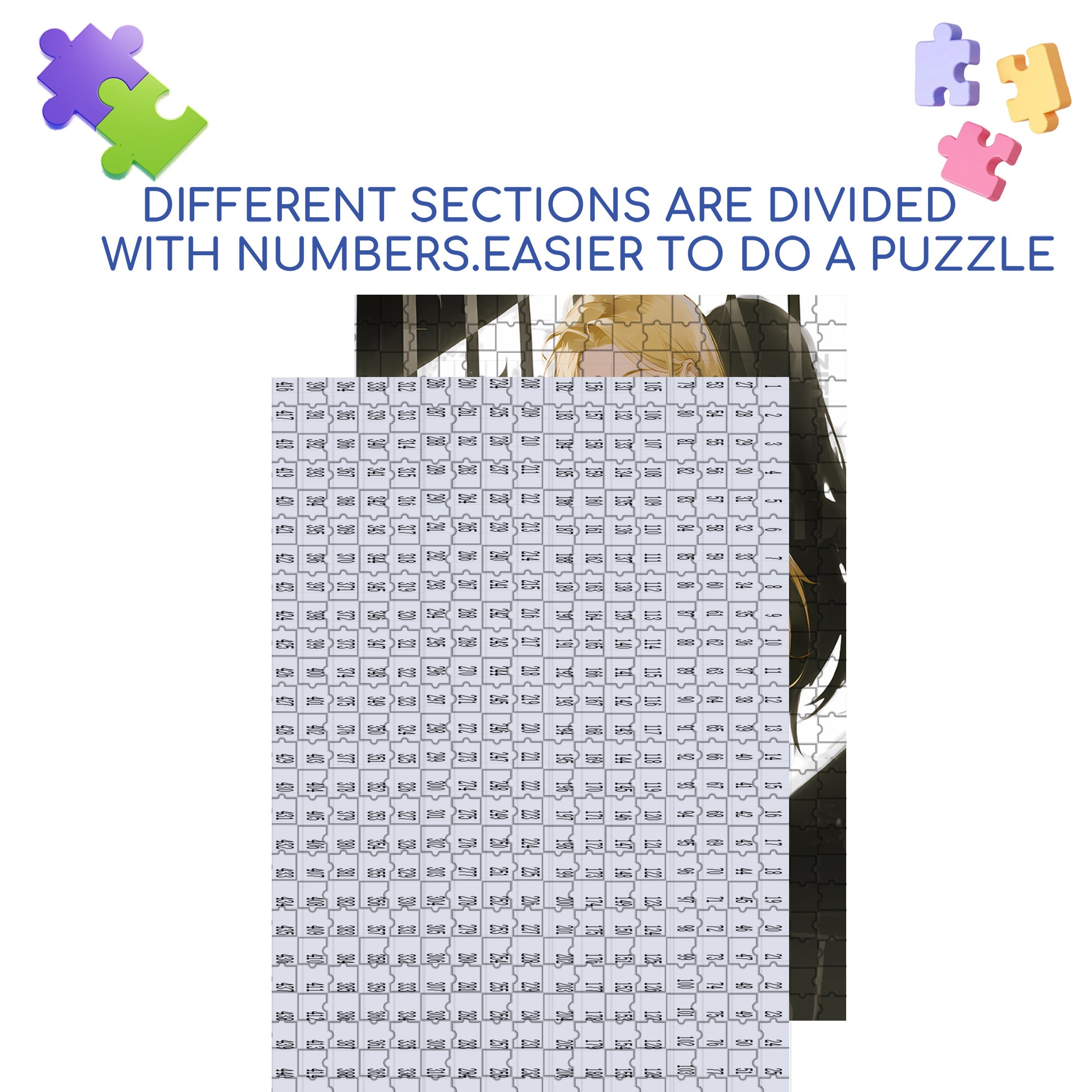 Cover Girl 500pcs/1000pcs Jigsaw Puzzle, Scratch-Resistant, Interactive Family Game & Brain-Boosting DIY Decor, Perfect for Halloween, Christmas & New Year Gifts, Family Puzzle Game