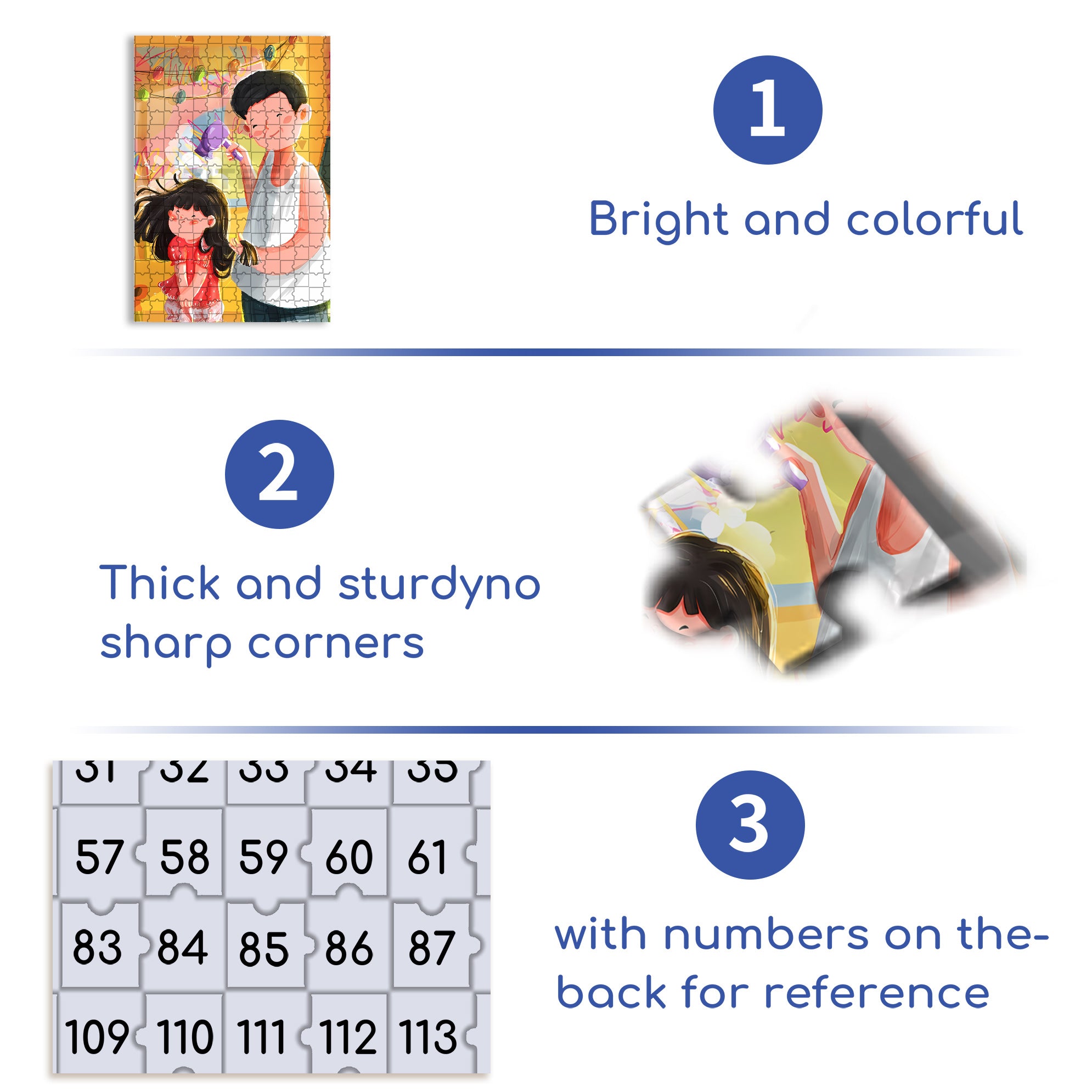 Dad's Tenderness 500pcs/1000pcs Jigsaw Puzzle, Scratch-Resistant, Interactive Family Game & Brain-Boosting DIY Decor, Perfect for Halloween, Christmas & New Year Gifts, Family Puzzle Game