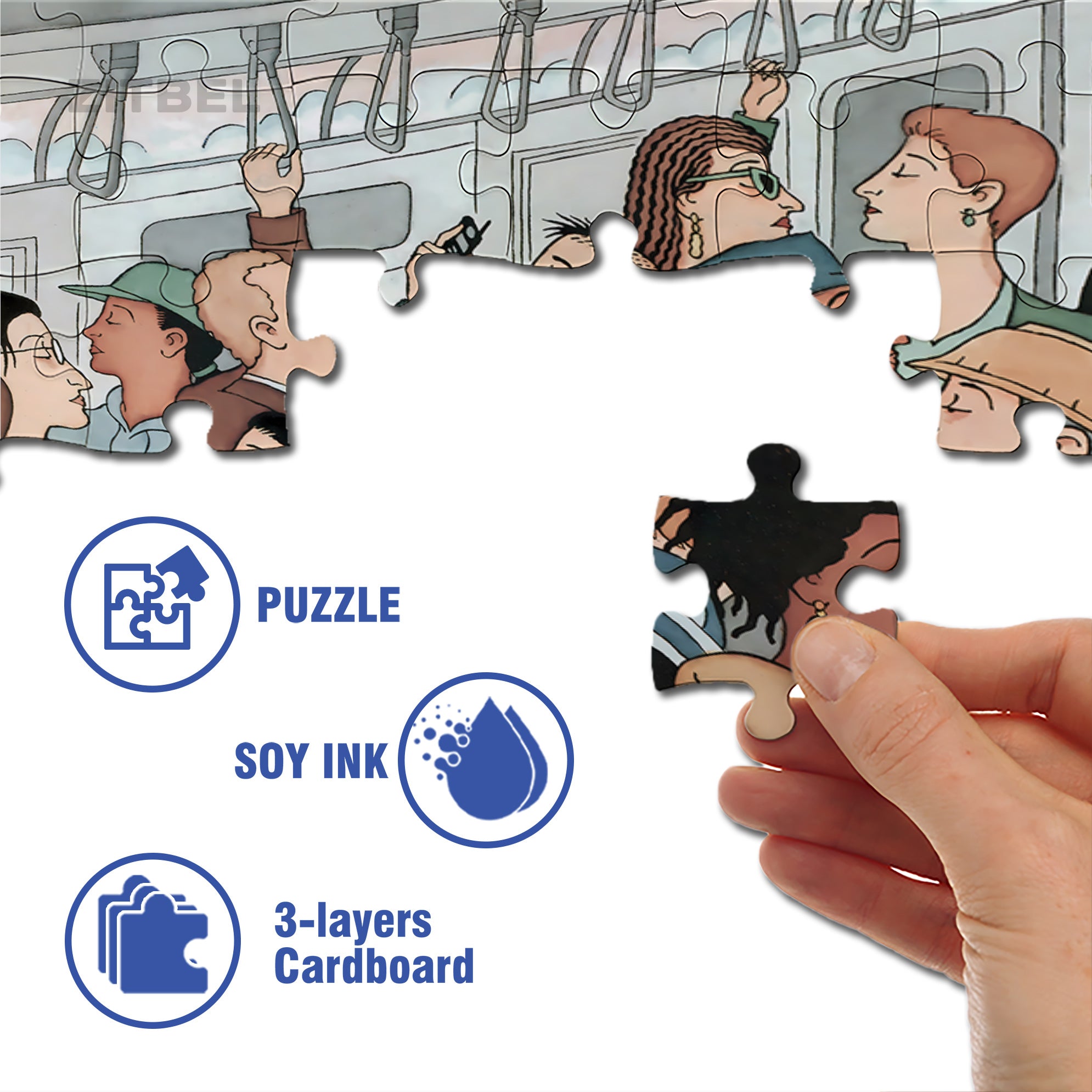 Everyone Looks Like Eustace 500pcs/1000pcs Jigsaw Puzzle, Scratch-Resistant, Interactive Family Game & Brain-Boosting DIY Decor, Perfect for Halloween, Christmas & New Year Gifts, Family Puzzle Game