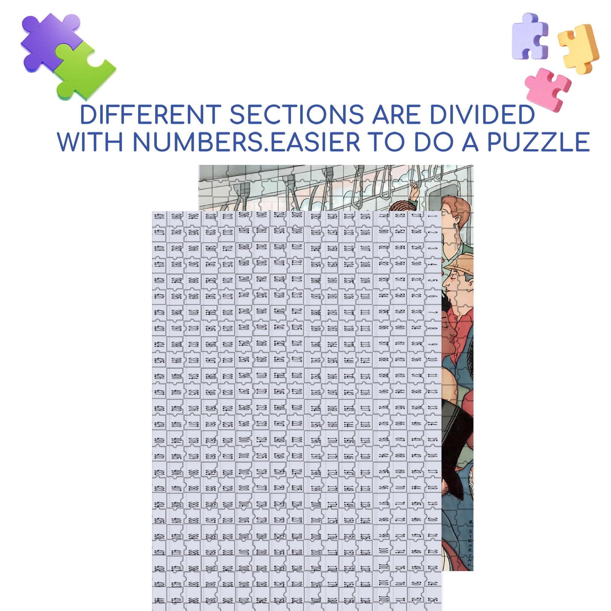 Everyone Looks Like Eustace 500pcs/1000pcs Jigsaw Puzzle, Scratch-Resistant, Interactive Family Game & Brain-Boosting DIY Decor, Perfect for Halloween, Christmas & New Year Gifts, Family Puzzle Game