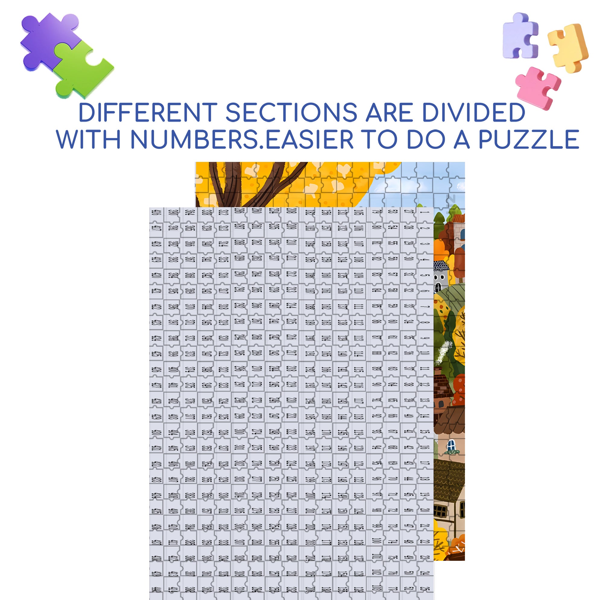 Father And Son 500pcs/1000pcs Jigsaw Puzzle, Scratch-Resistant, Interactive Family Game & Brain-Boosting DIY Decor, Perfect for Halloween, Christmas & New Year Gifts, Family Puzzle Game