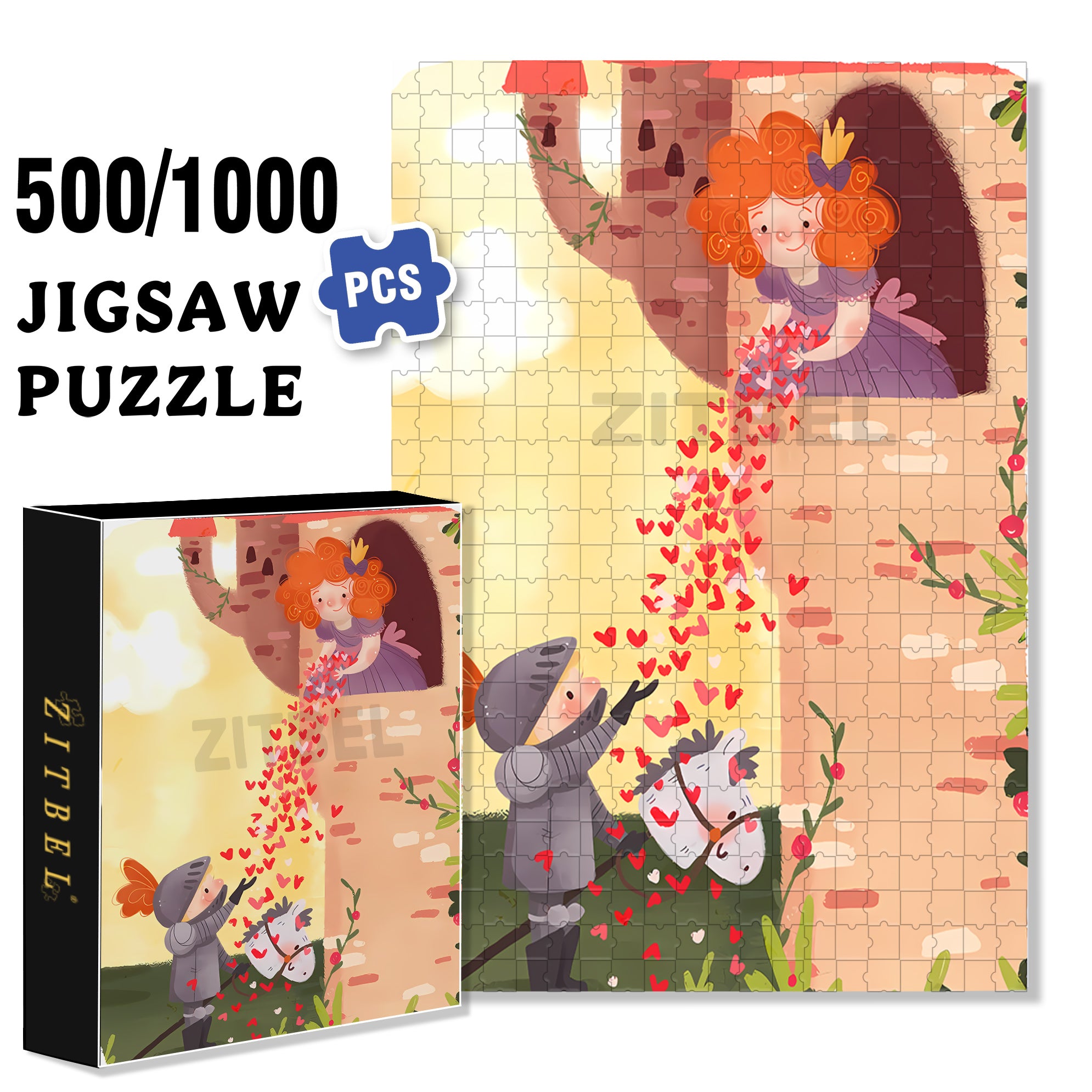 For You 500pcs/1000pcs Jigsaw Puzzle, Scratch-Resistant, Interactive Family Game & Brain-Boosting DIY Decor, Perfect for Halloween, Christmas & New Year Gifts, Family Puzzle Game