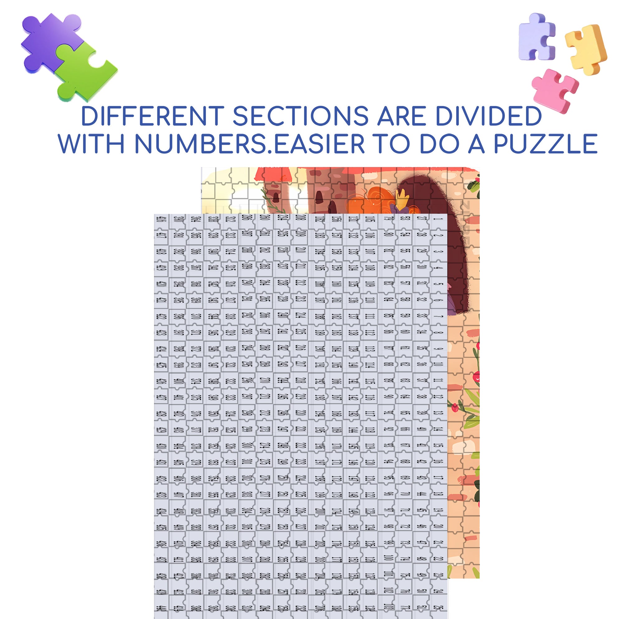 For You 500pcs/1000pcs Jigsaw Puzzle, Scratch-Resistant, Interactive Family Game & Brain-Boosting DIY Decor, Perfect for Halloween, Christmas & New Year Gifts, Family Puzzle Game