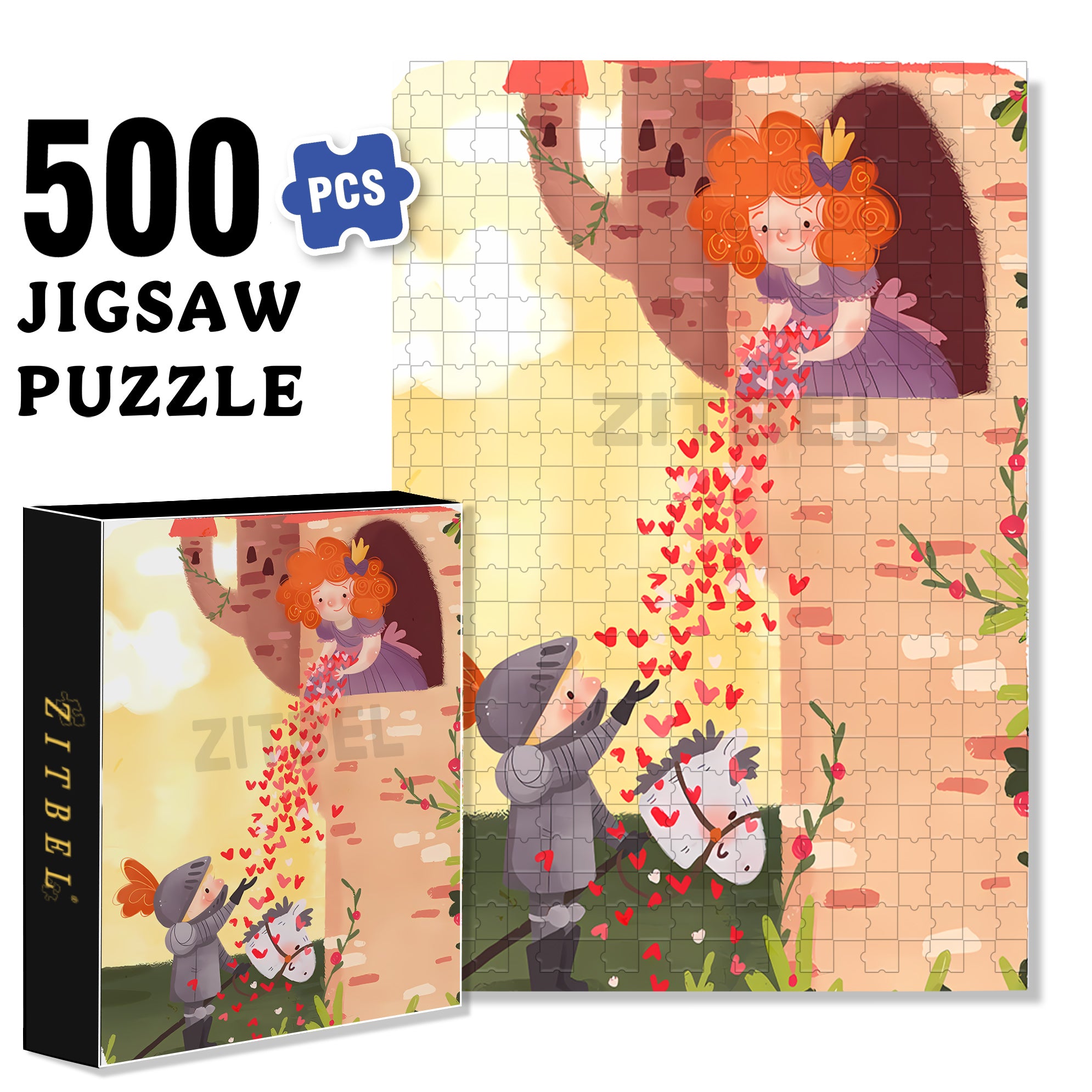 For You 500pcs/1000pcs Jigsaw Puzzle, Scratch-Resistant, Interactive Family Game & Brain-Boosting DIY Decor, Perfect for Halloween, Christmas & New Year Gifts, Family Puzzle Game