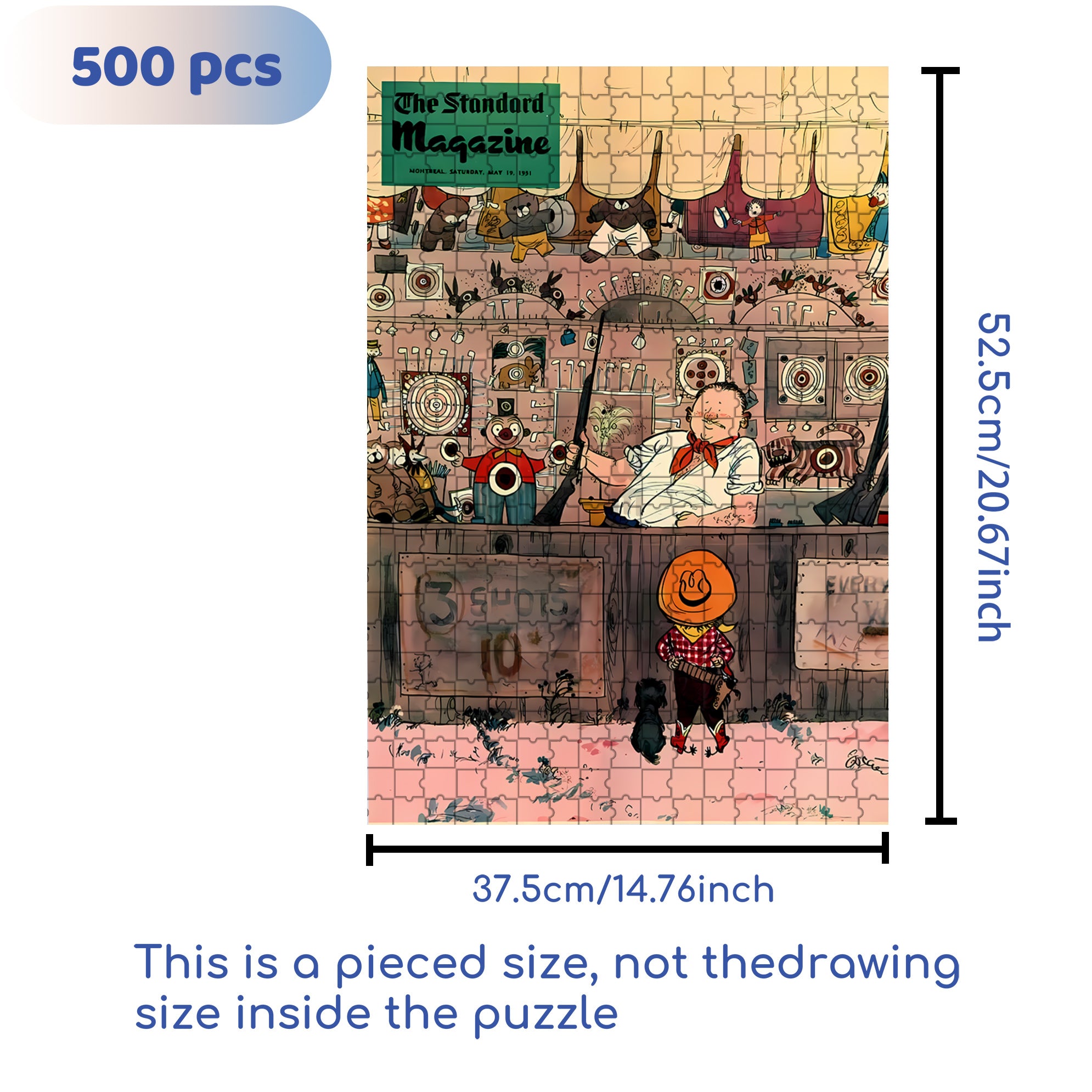 Game Booths 500pcs/1000pcs Jigsaw Puzzle, Scratch-Resistant, Interactive Family Game & Brain-Boosting DIY Decor, Perfect for Halloween, Christmas & New Year Gifts, Family Puzzle Game
