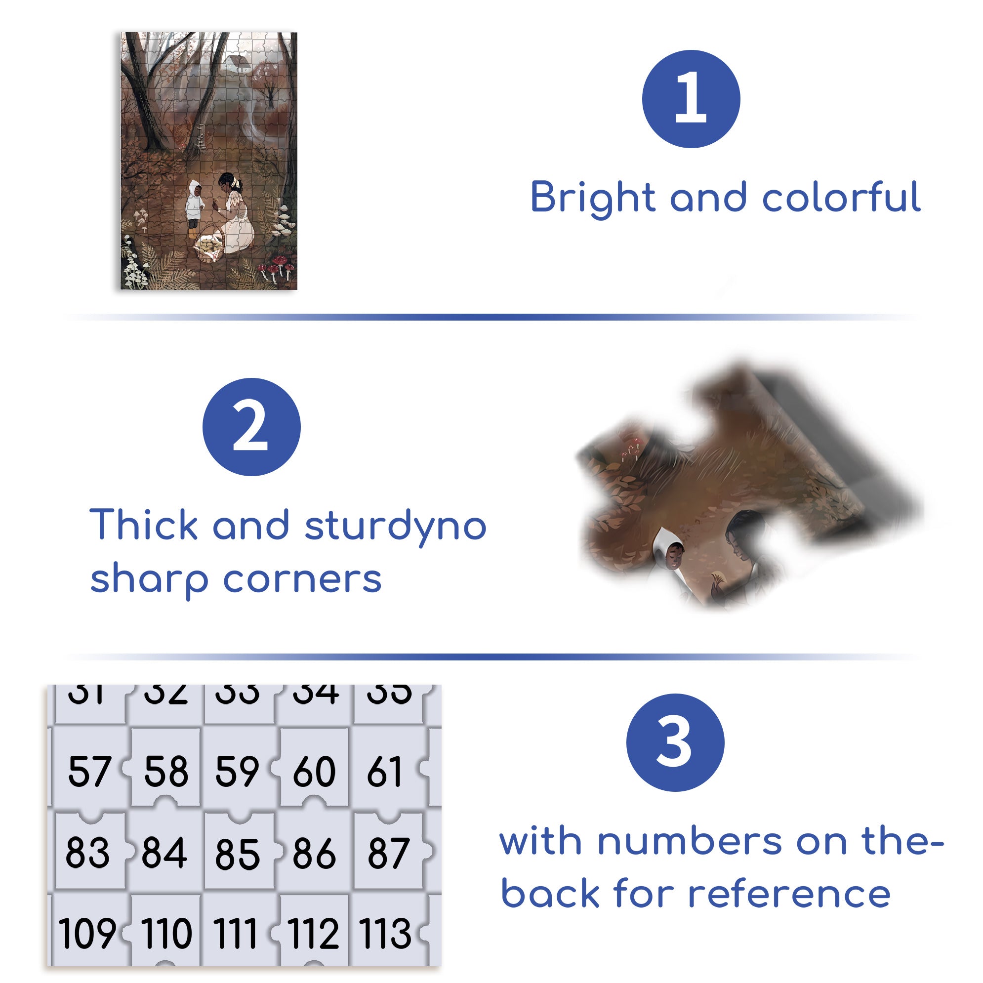 Gifts From Nature 500pcs/1000pcs Jigsaw Puzzle, Scratch-Resistant, Interactive Family Game & Brain-Boosting DIY Decor, Perfect for Halloween, Christmas & New Year Gifts, Family Puzzle Game