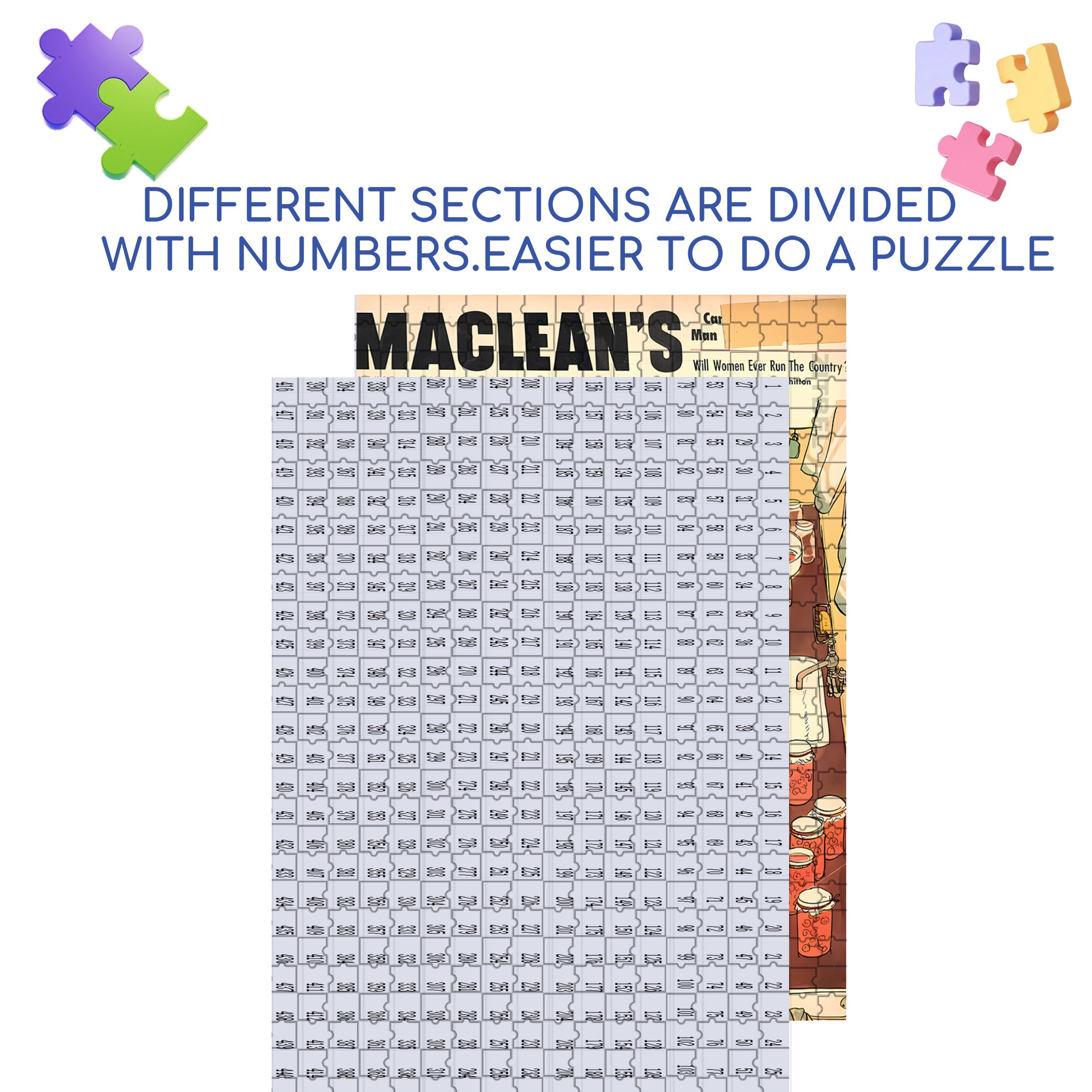 Greedy 500pcs/1000pcs Jigsaw Puzzle, Scratch-Resistant, Interactive Family Game & Brain-Boosting DIY Decor, Perfect for Halloween, Christmas & New Year Gifts, Family Puzzle Game