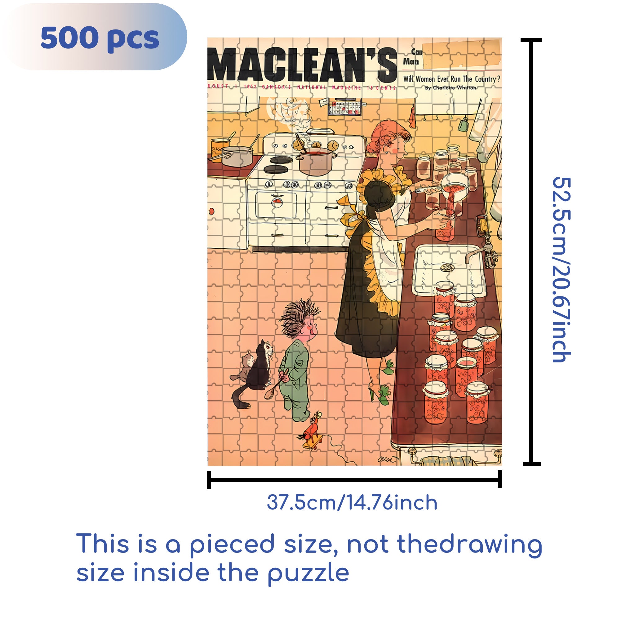 Greedy 500pcs/1000pcs Jigsaw Puzzle, Scratch-Resistant, Interactive Family Game & Brain-Boosting DIY Decor, Perfect for Halloween, Christmas & New Year Gifts, Family Puzzle Game