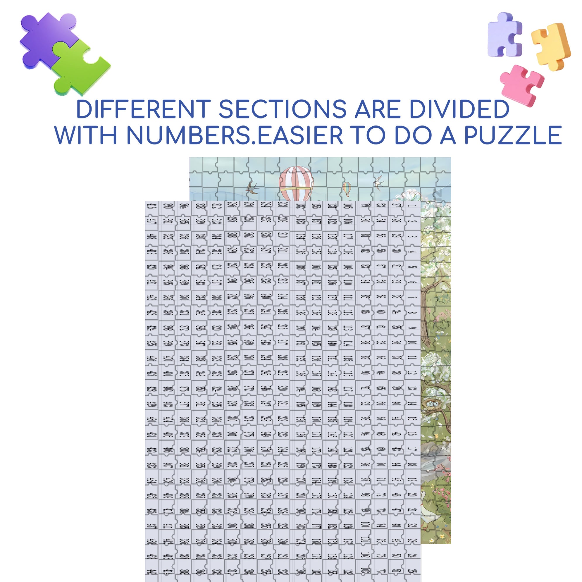 Happy Childhood 500pcs/1000pcs Jigsaw Puzzle, Scratch-Resistant, Interactive Family Game & Brain-Boosting DIY Decor, Perfect for Halloween, Christmas & New Year Gifts, Family Puzzle Game