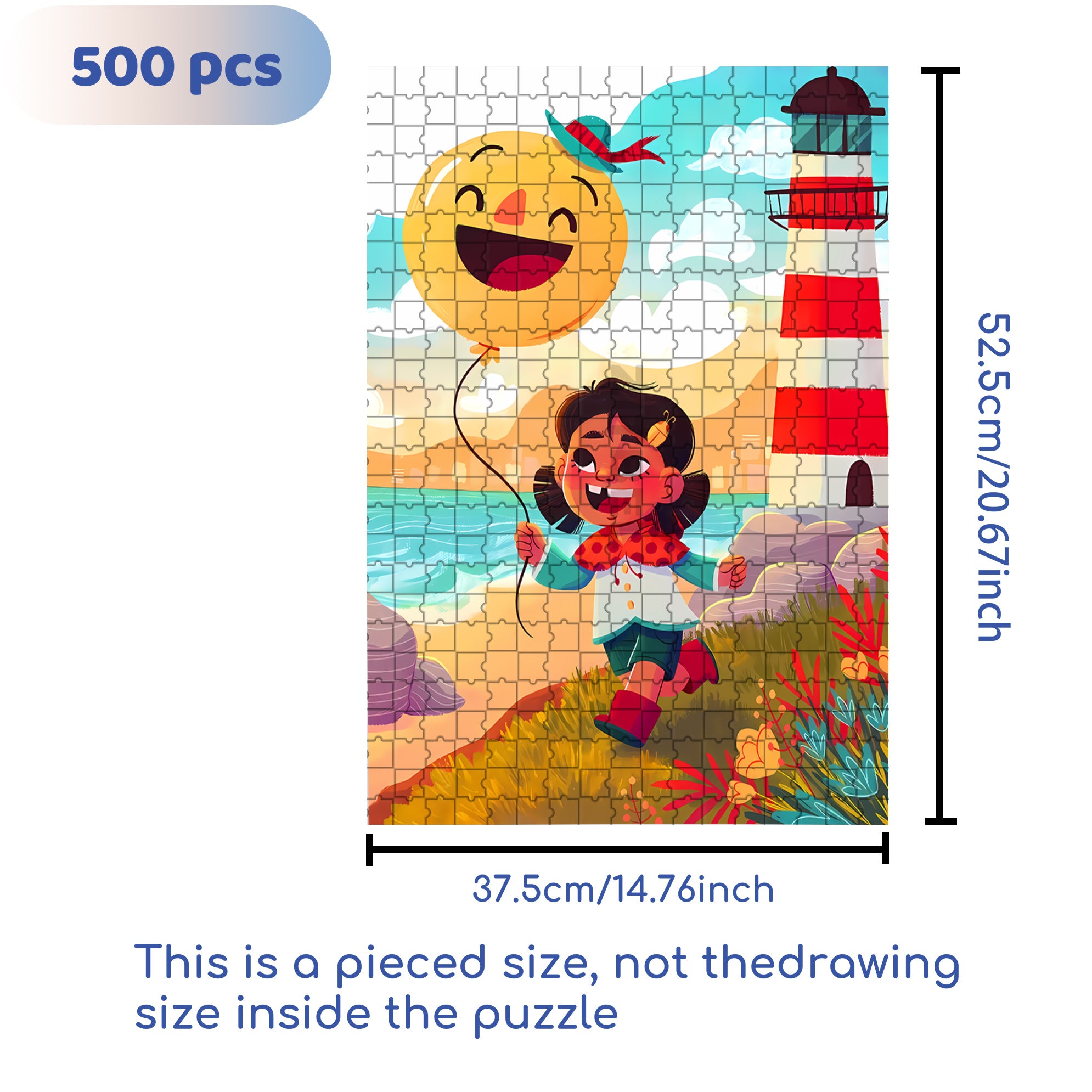Happy Day 500pcs/1000pcs Jigsaw Puzzle, Scratch-Resistant, Interactive Family Game & Brain-Boosting DIY Decor, Perfect for Halloween, Christmas & New Year Gifts, Family Puzzle Game