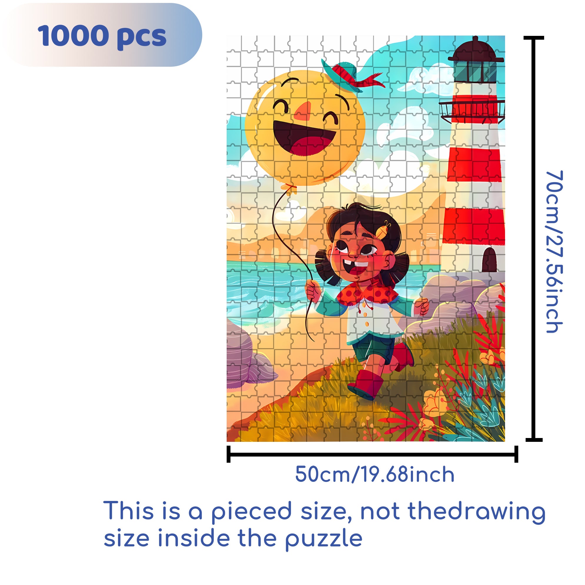 Happy Day 500pcs/1000pcs Jigsaw Puzzle, Scratch-Resistant, Interactive Family Game & Brain-Boosting DIY Decor, Perfect for Halloween, Christmas & New Year Gifts, Family Puzzle Game