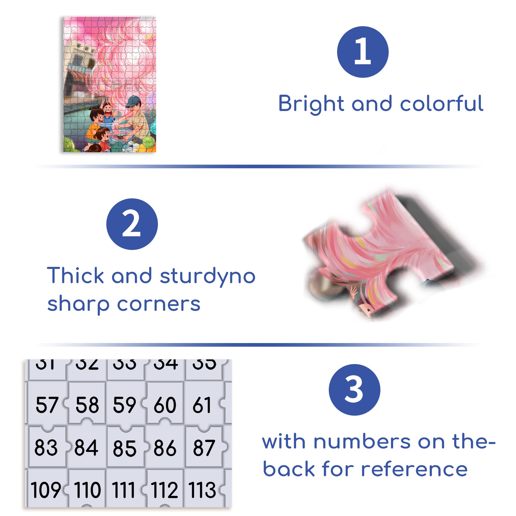 Happy Moments 500pcs/1000pcs Jigsaw Puzzle, Scratch-Resistant, Interactive Family Game & Brain-Boosting DIY Decor, Perfect for Halloween, Christmas & New Year Gifts, Family Puzzle Game