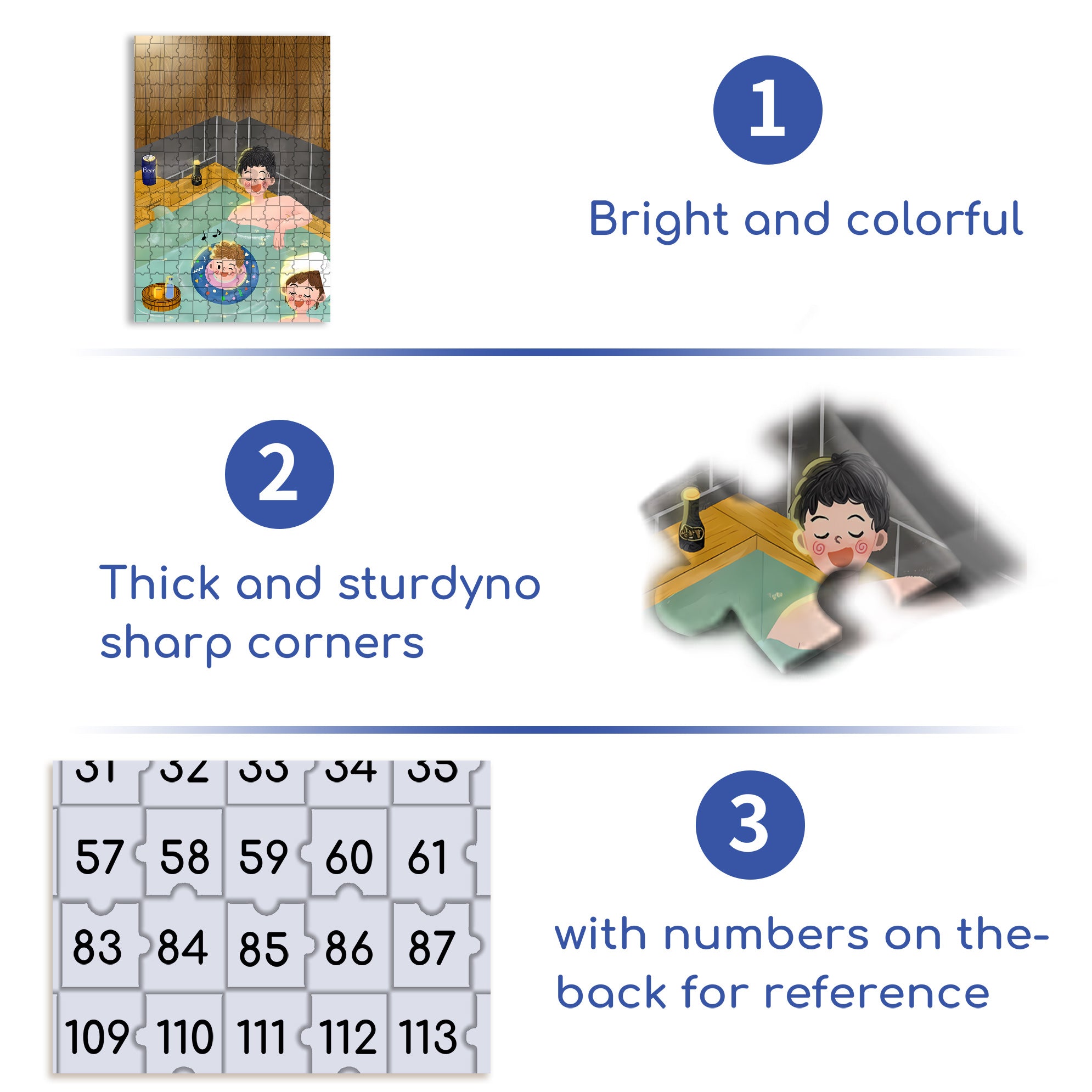 Hot Spring Hotel 500pcs/1000pcs Jigsaw Puzzle, Scratch-Resistant, Interactive Family Game & Brain-Boosting DIY Decor, Perfect for Halloween, Christmas & New Year Gifts, Family Puzzle Game