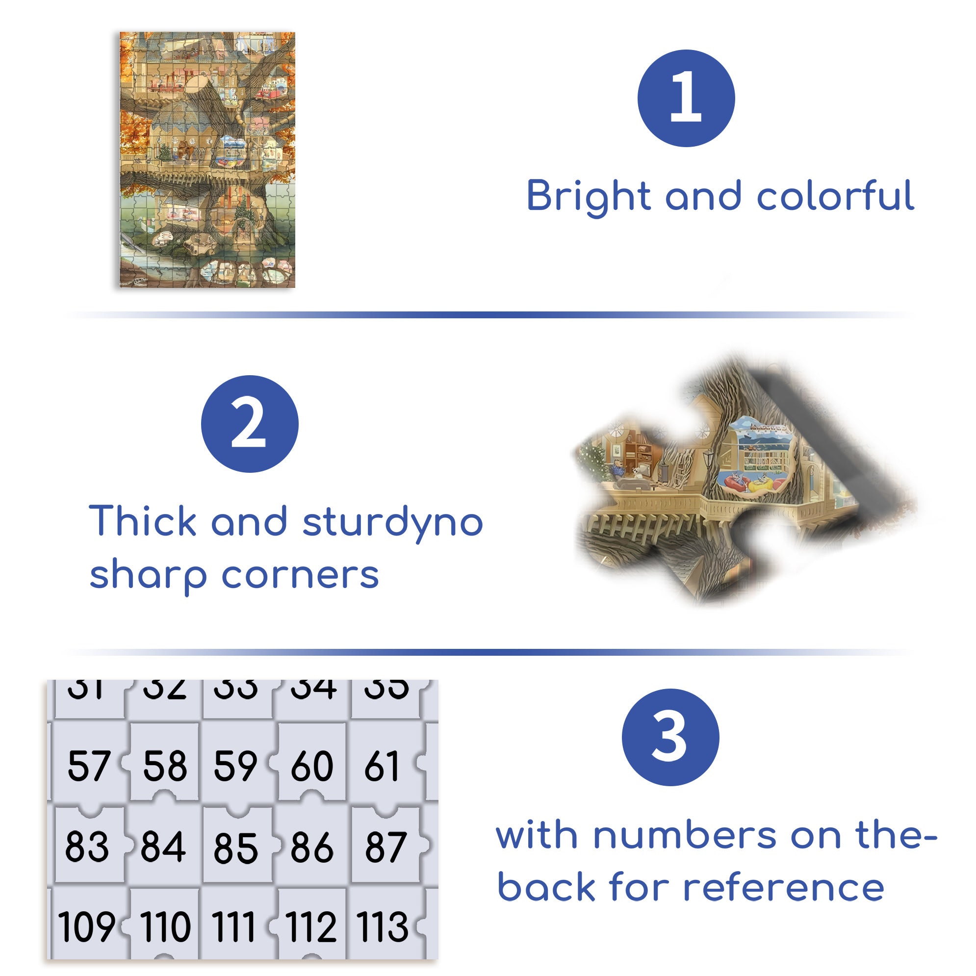 Ideal Home 500pcs/1000pcs Jigsaw Puzzle, Scratch-Resistant, Interactive Family Game & Brain-Boosting DIY Decor, Perfect for Halloween, Christmas & New Year Gifts, Family Puzzle Game