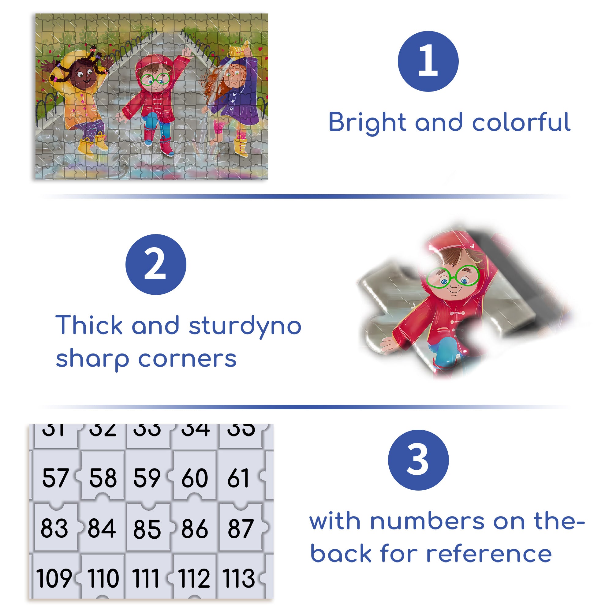 Jump Into A Puddle 500pcs/1000pcs Jigsaw Puzzle, Scratch-Resistant, Interactive Family Game & Brain-Boosting DIY Decor, Perfect for Halloween, Christmas & New Year Gifts, Family Puzzle Game