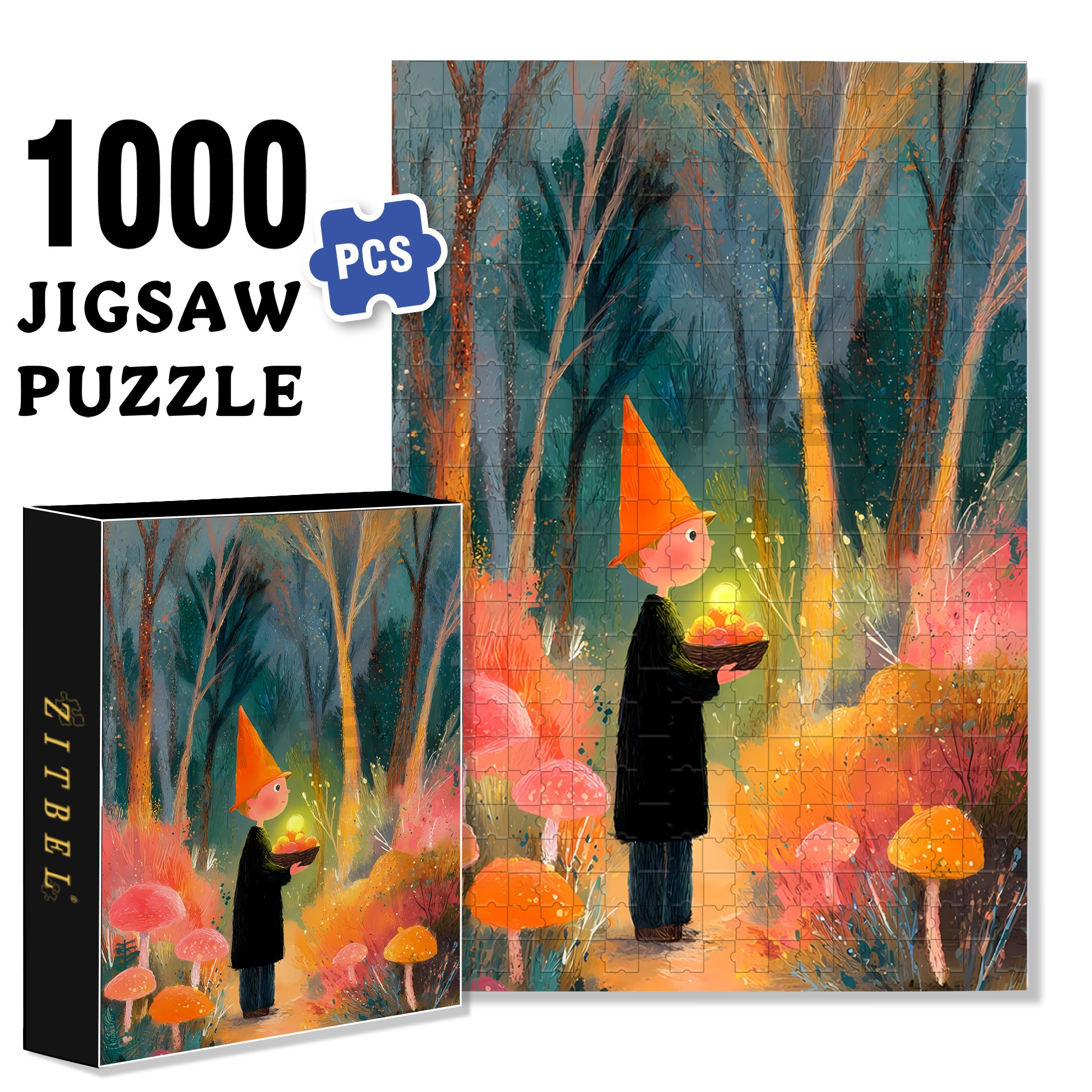 Light Of Hope 500pcs/1000pcs Jigsaw Puzzle, Scratch-Resistant, Interactive Family Game & Brain-Boosting DIY Decor, Perfect for Halloween, Christmas & New Year Gifts, Family Puzzle Game