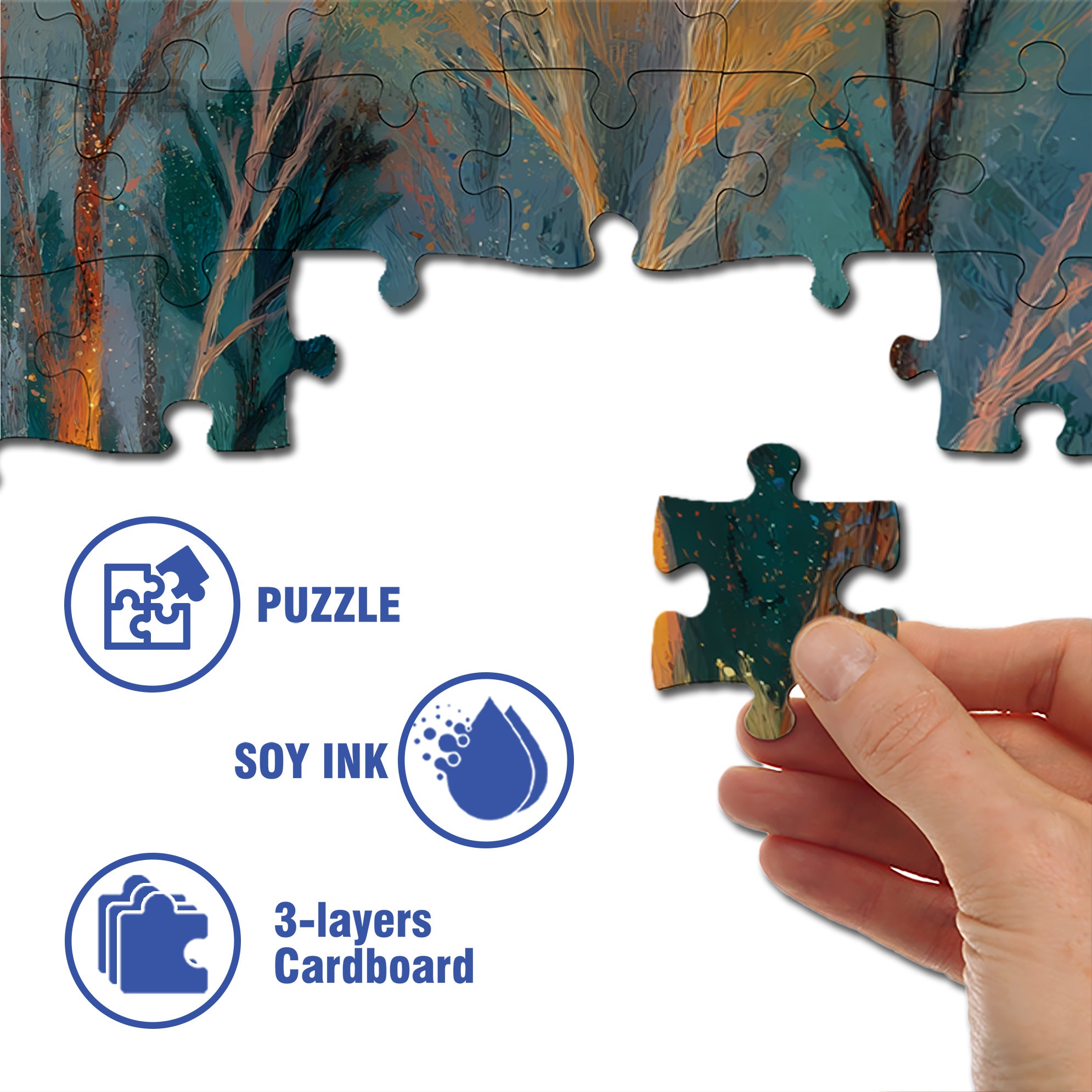 Light Of Hope 500pcs/1000pcs Jigsaw Puzzle, Scratch-Resistant, Interactive Family Game & Brain-Boosting DIY Decor, Perfect for Halloween, Christmas & New Year Gifts, Family Puzzle Game