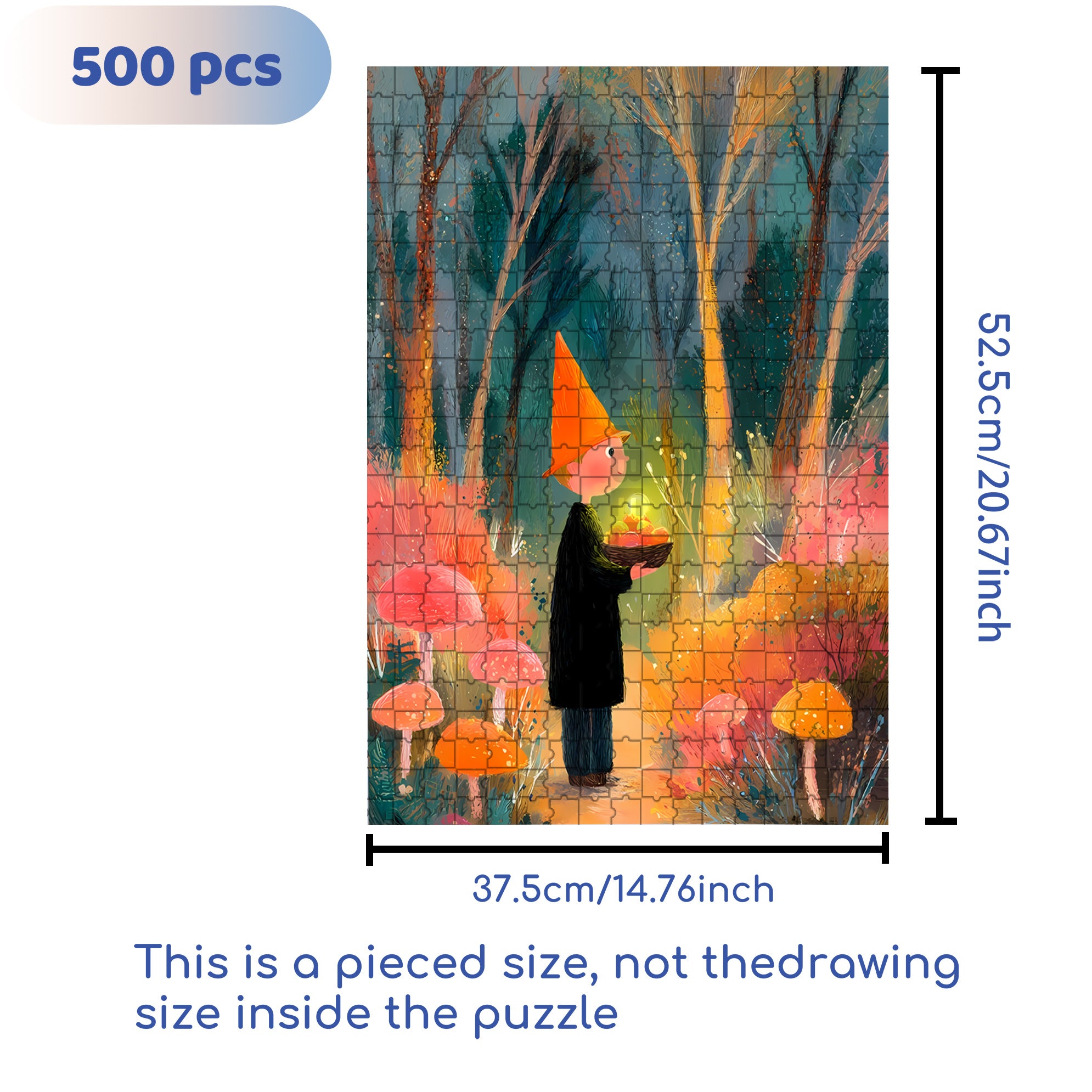 Light Of Hope 500pcs/1000pcs Jigsaw Puzzle, Scratch-Resistant, Interactive Family Game & Brain-Boosting DIY Decor, Perfect for Halloween, Christmas & New Year Gifts, Family Puzzle Game
