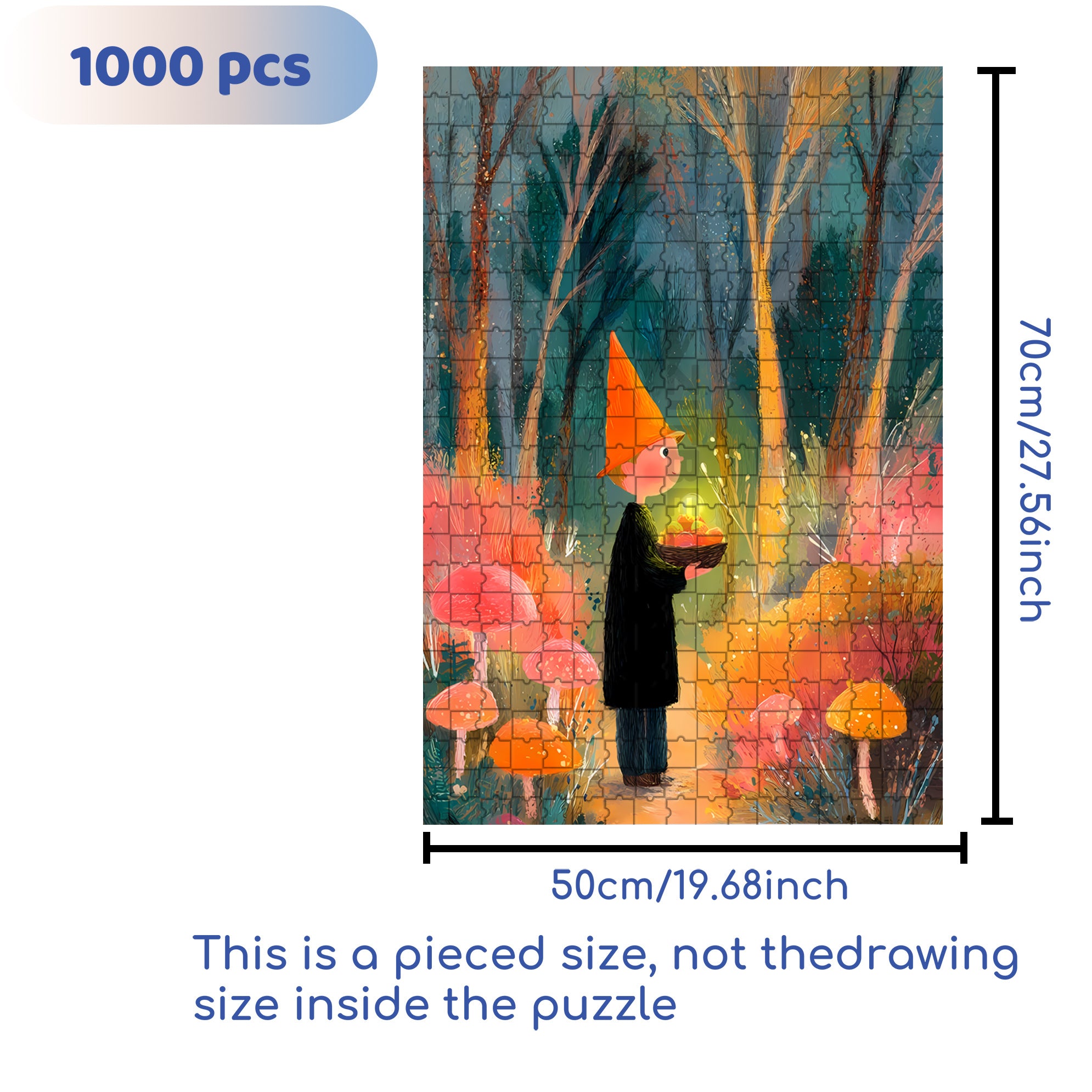 Light Of Hope 500pcs/1000pcs Jigsaw Puzzle, Scratch-Resistant, Interactive Family Game & Brain-Boosting DIY Decor, Perfect for Halloween, Christmas & New Year Gifts, Family Puzzle Game