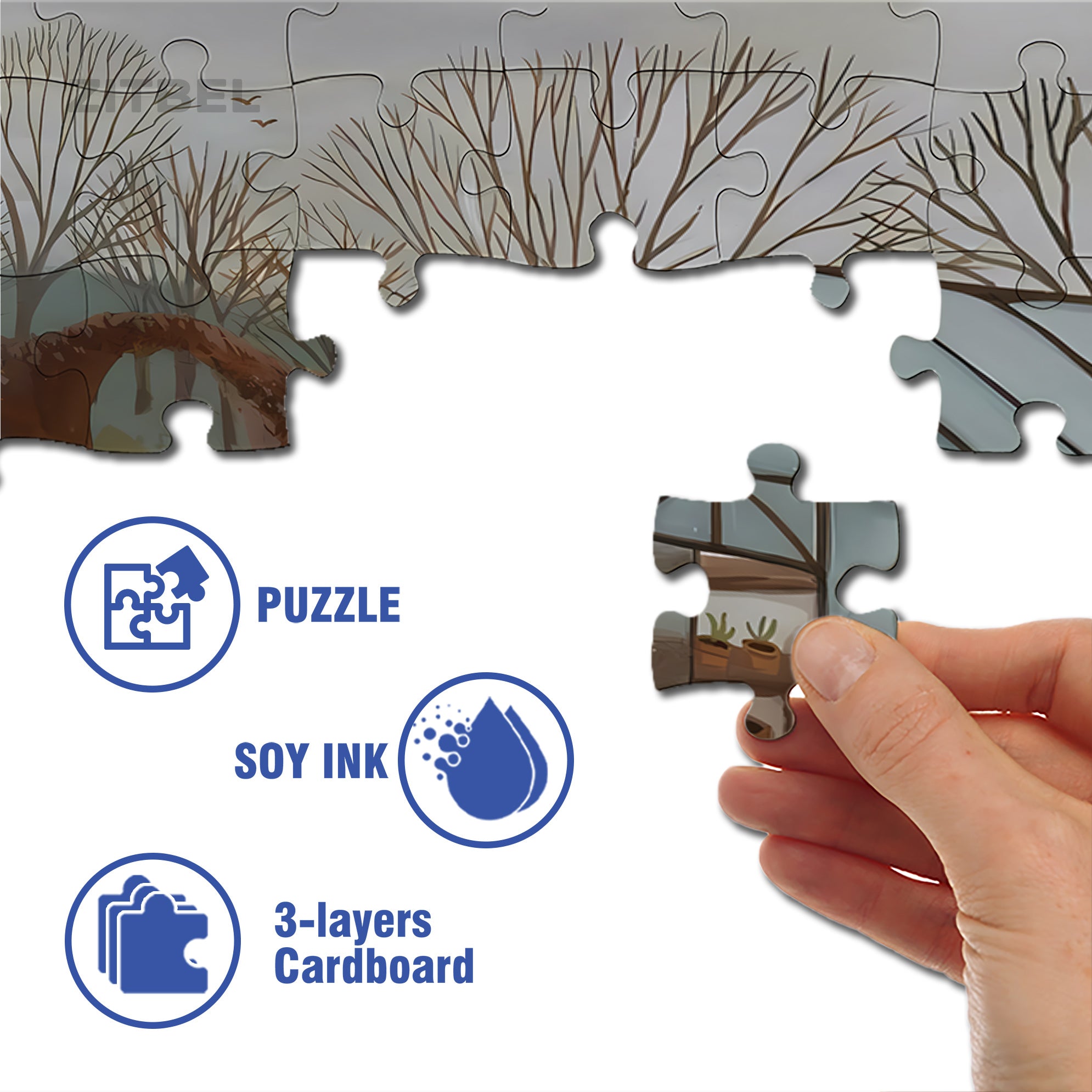 Little Assistant 500pcs/1000pcs Jigsaw Puzzle, Scratch-Resistant, Interactive Family Game & Brain-Boosting DIY Decor, Perfect for Halloween, Christmas & New Year Gifts, Family Puzzle Game